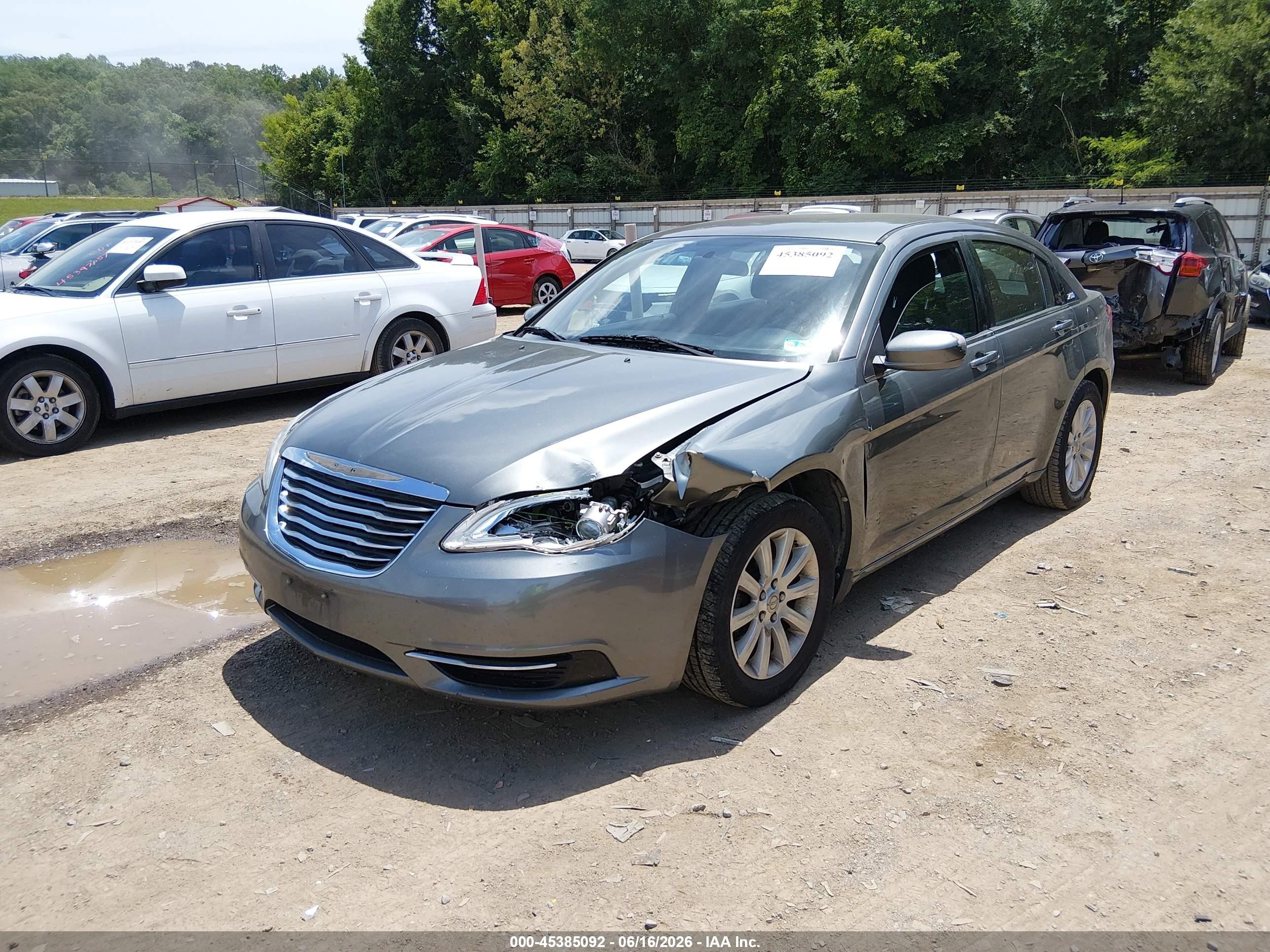 2013 Chrysler 200 Touring Серый vin: 1C3CCBBB9DN654409