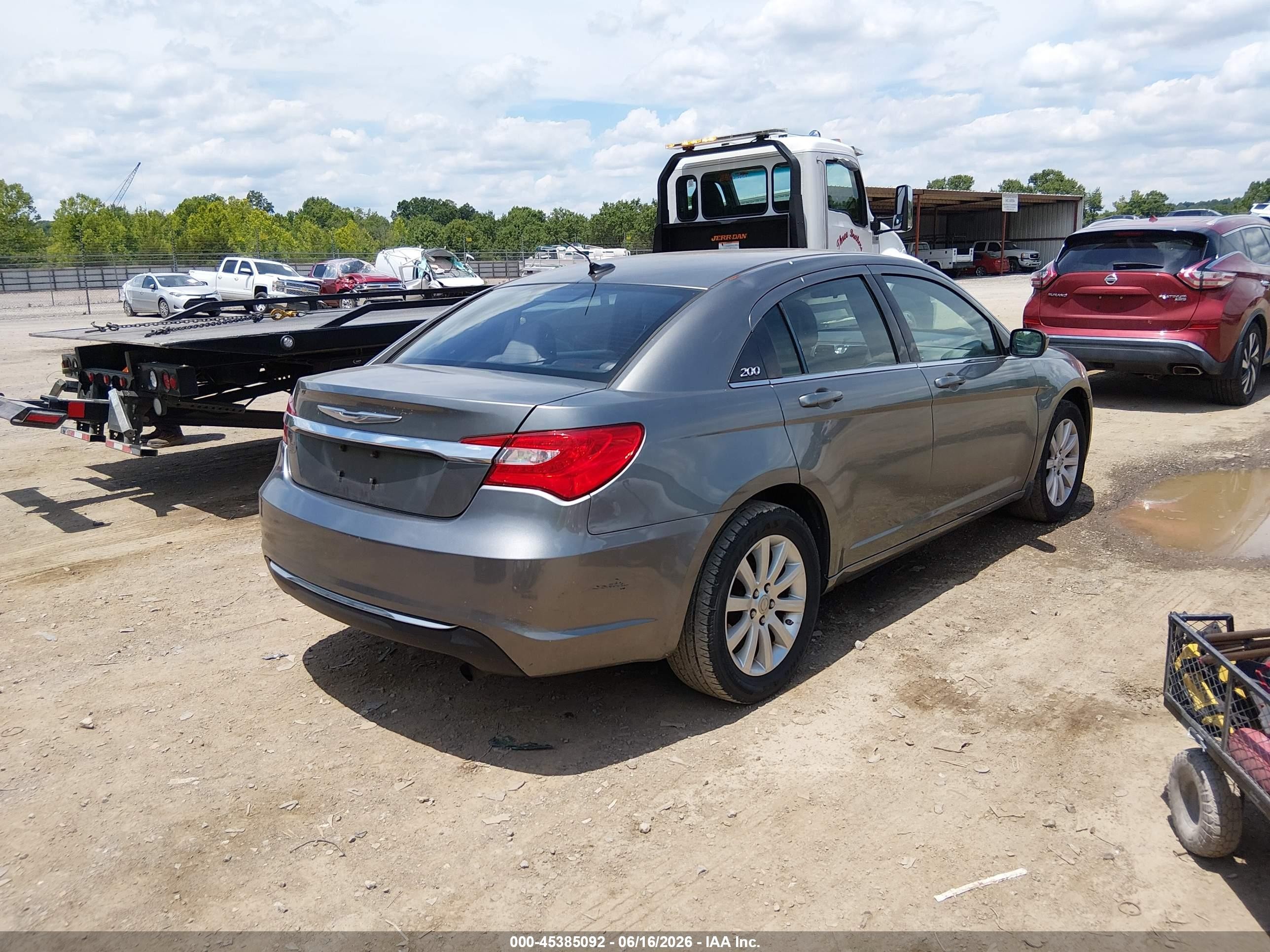 2013 Chrysler 200 Touring Серый vin: 1C3CCBBB9DN654409