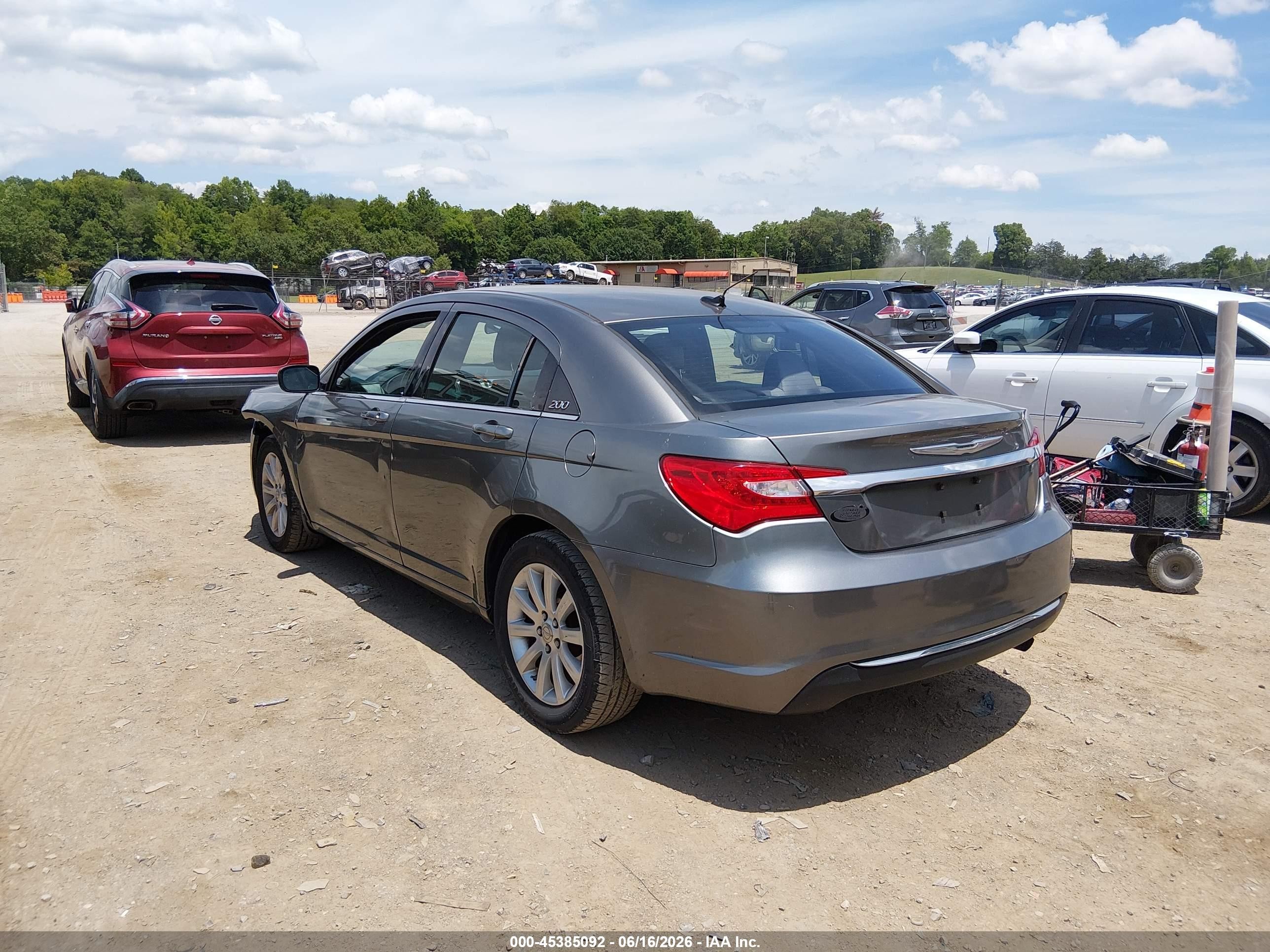 2013 Chrysler 200 Touring Серый vin: 1C3CCBBB9DN654409