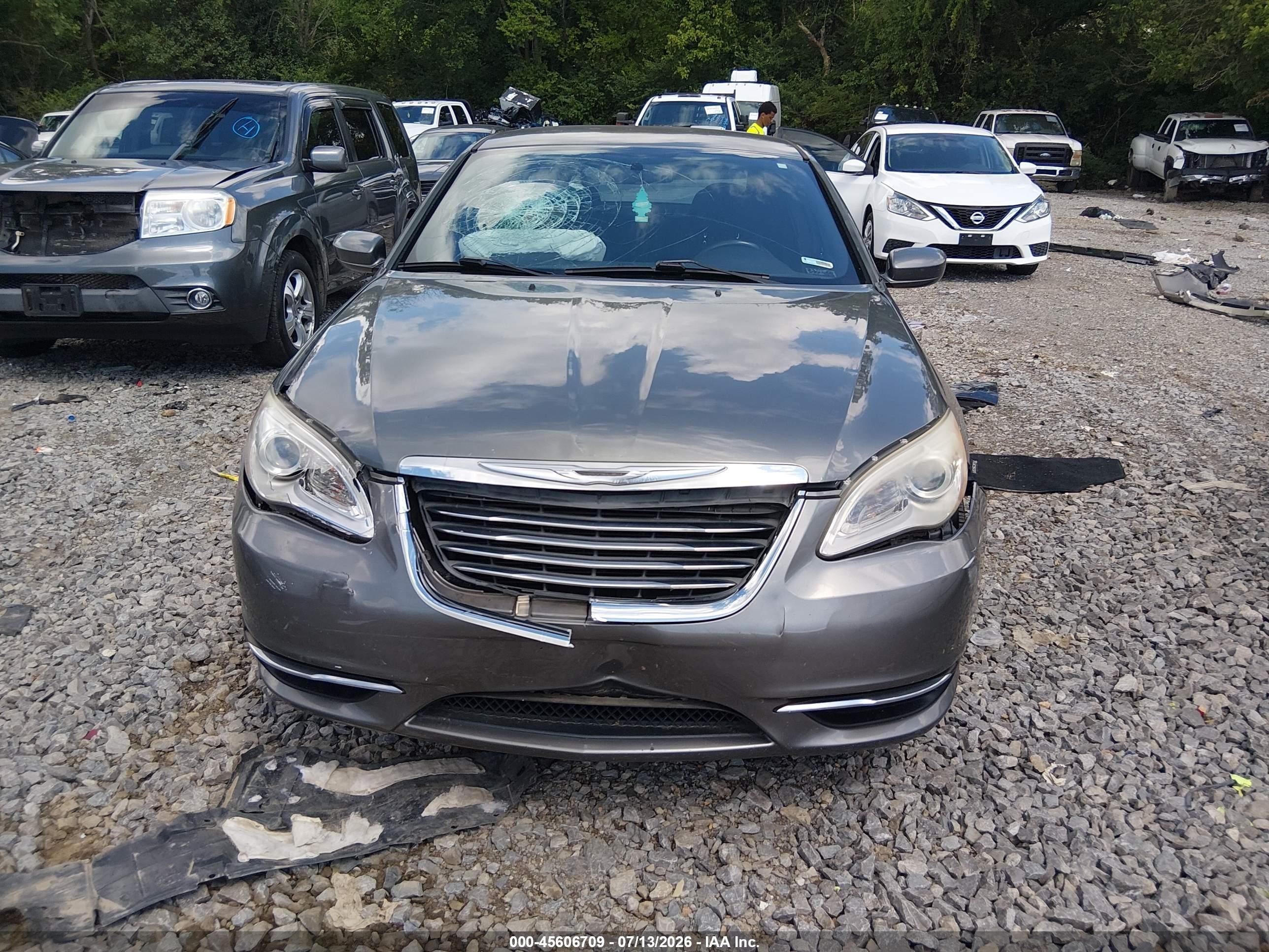 2013 Chrysler 200 Touring Gray vin: 1C3CCBBB9DN696062