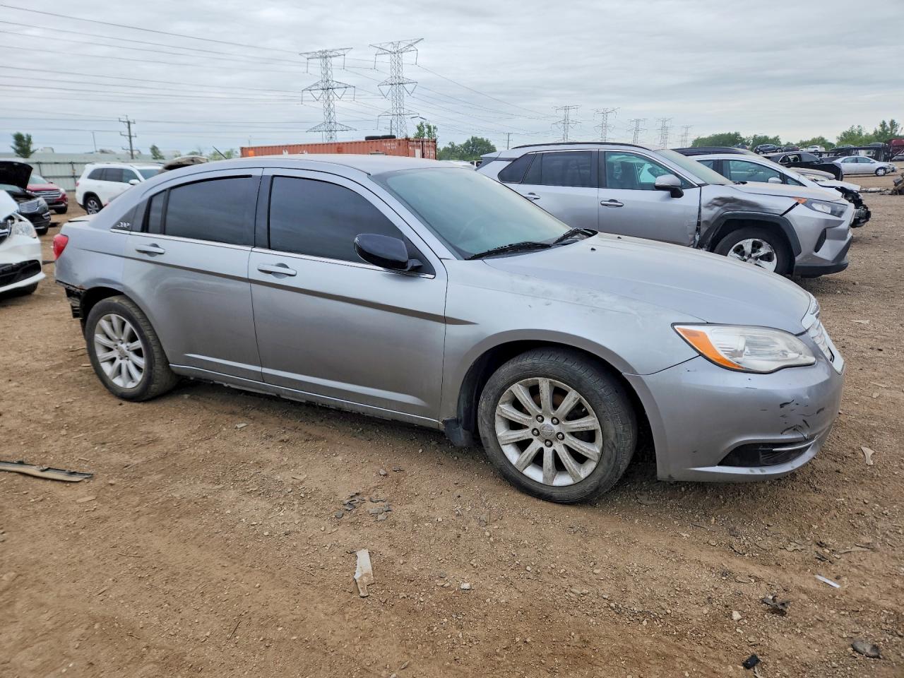 2014 Chrysler 200 Touring Silver vin: 1C3CCBBB9EN128718