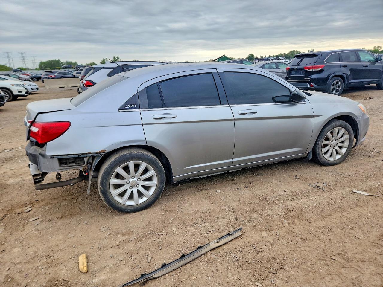 2014 Chrysler 200 Touring Silver vin: 1C3CCBBB9EN128718