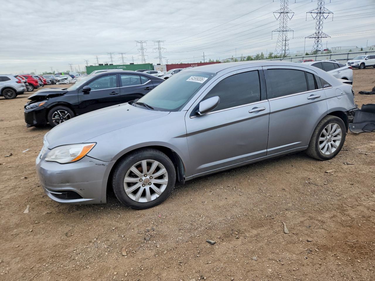 2014 Chrysler 200 Touring Silver vin: 1C3CCBBB9EN128718