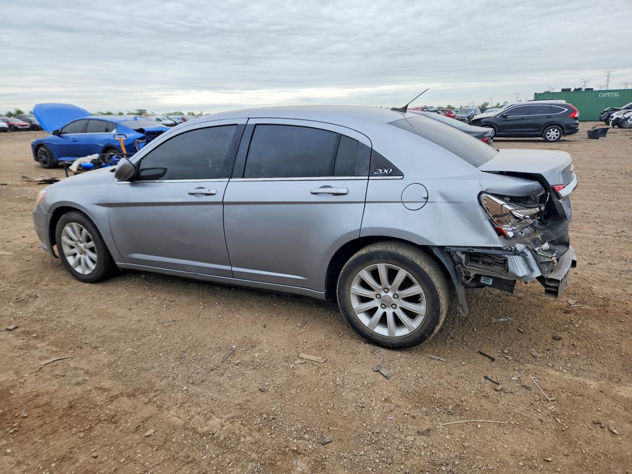 2014 Chrysler 200 Touring Silver vin: 1C3CCBBB9EN128718