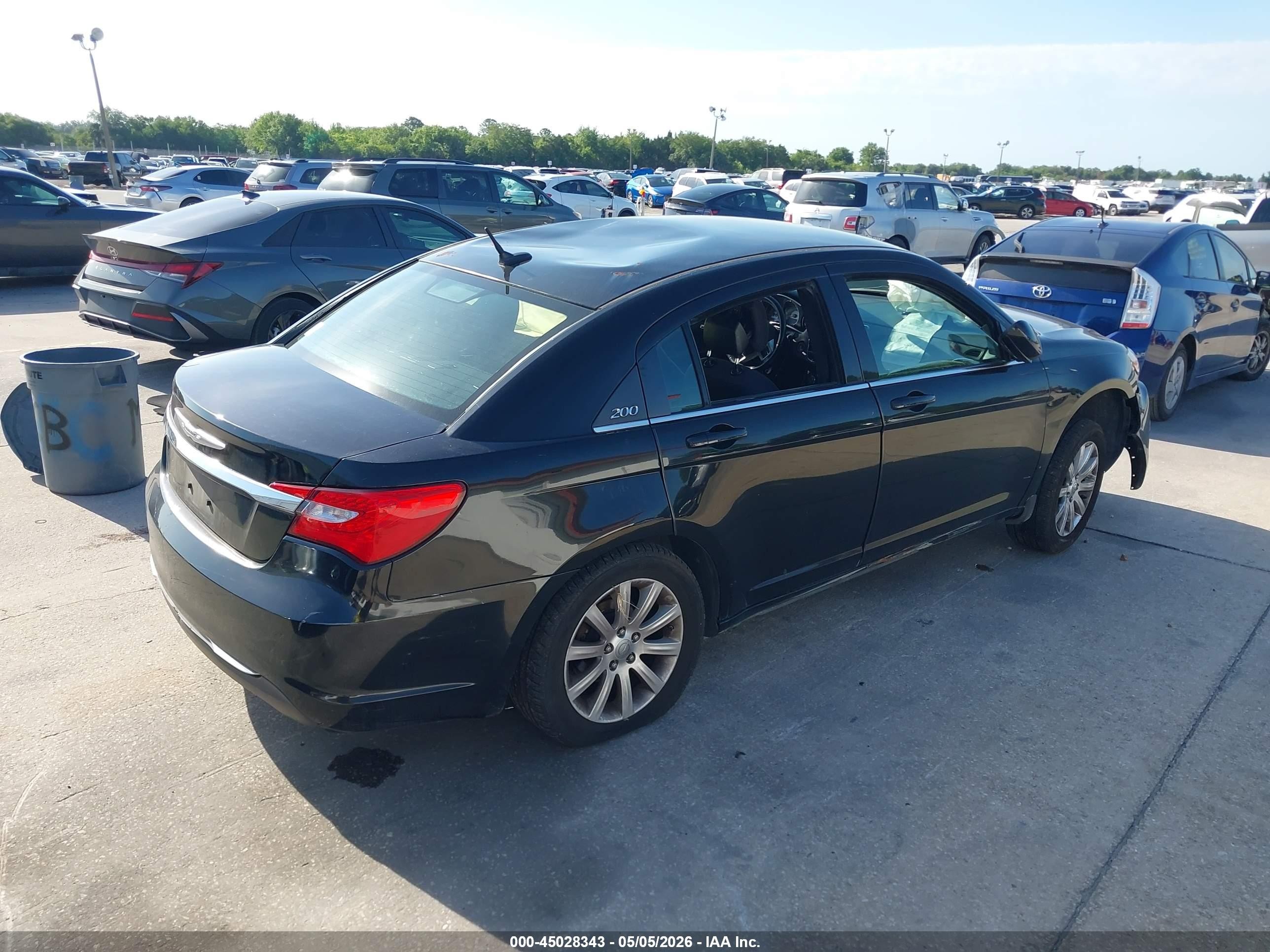 2014 Chrysler 200 Touring Black vin: 1C3CCBBB9EN128895