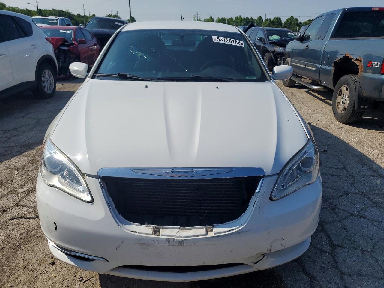 2013 Chrysler 200 Touring White vin: 1C3CCBBBXDN763879