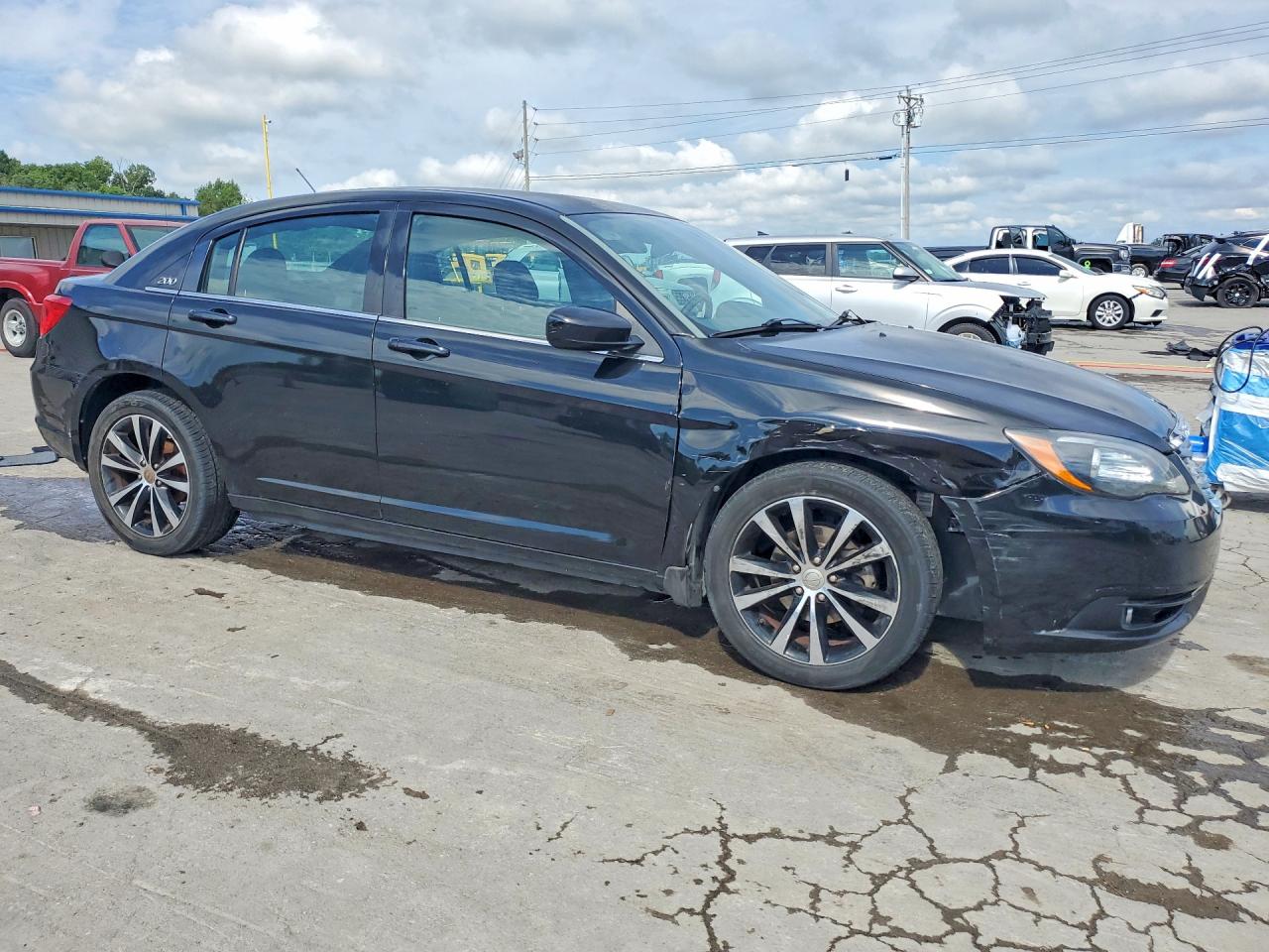 2014 Chrysler 200 Touring Black vin: 1C3CCBBBXEN127545