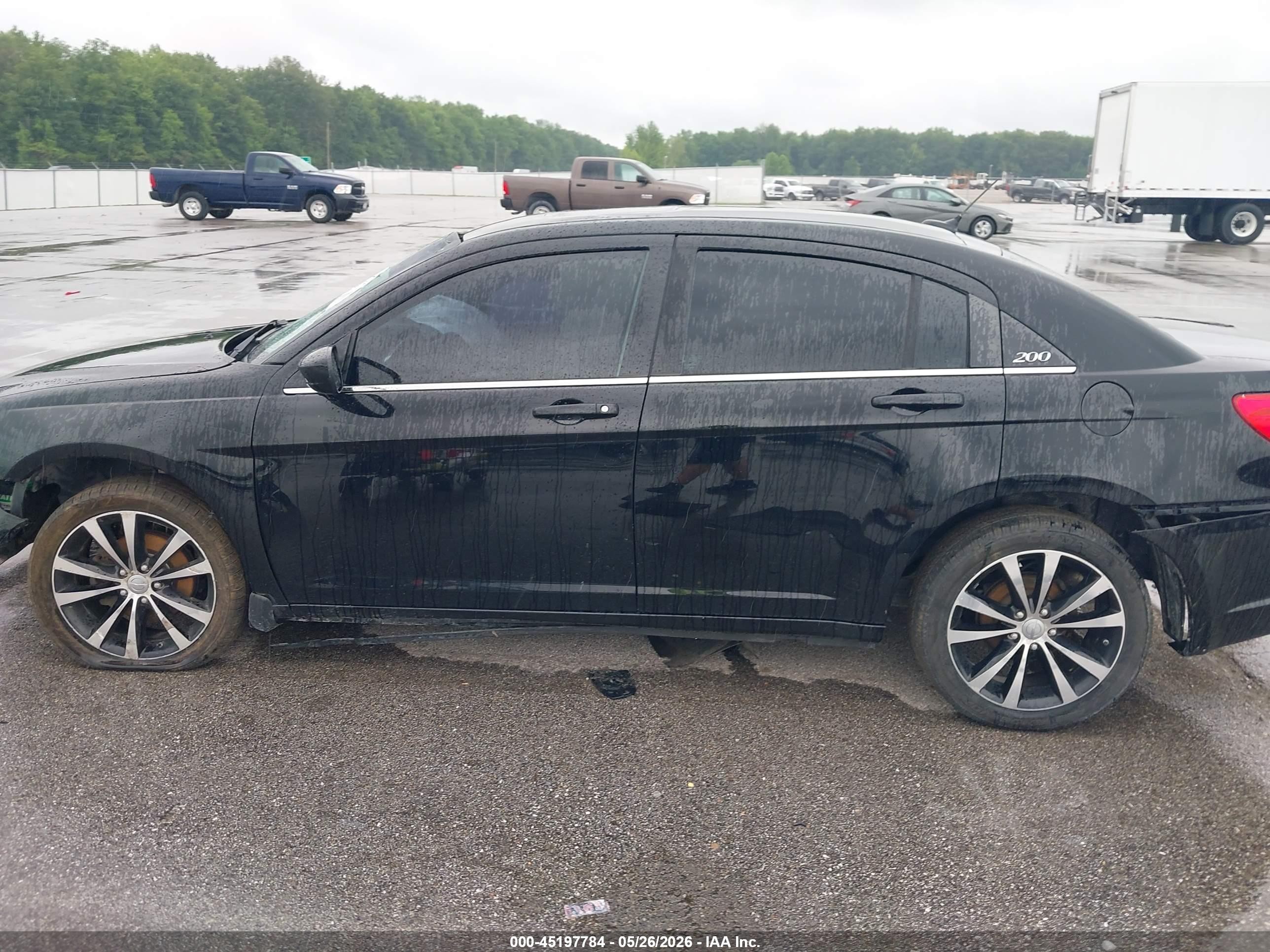 2014 Chrysler 200 Touring Black vin: 1C3CCBBBXEN198065
