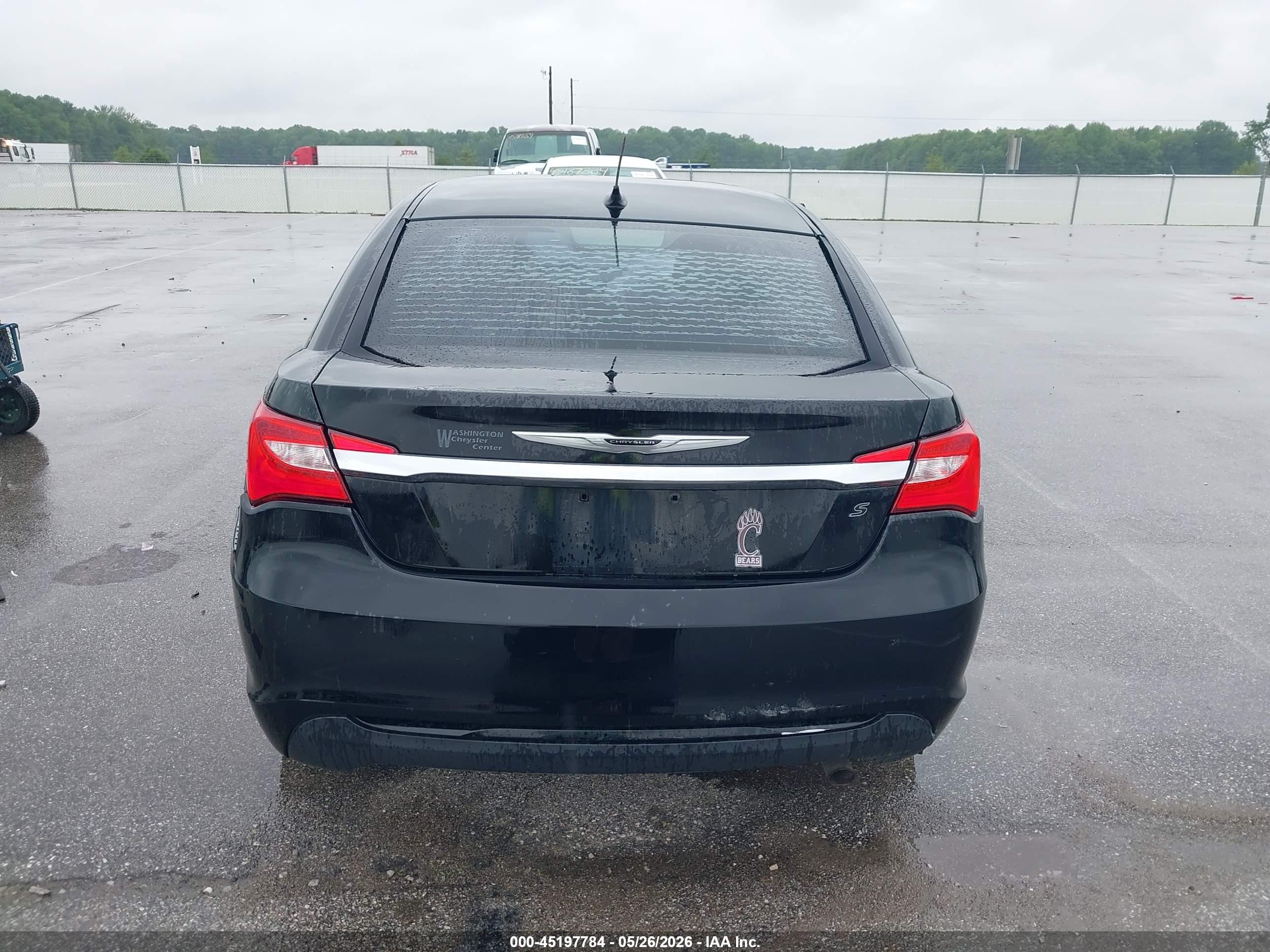 2014 Chrysler 200 Touring Black vin: 1C3CCBBBXEN198065