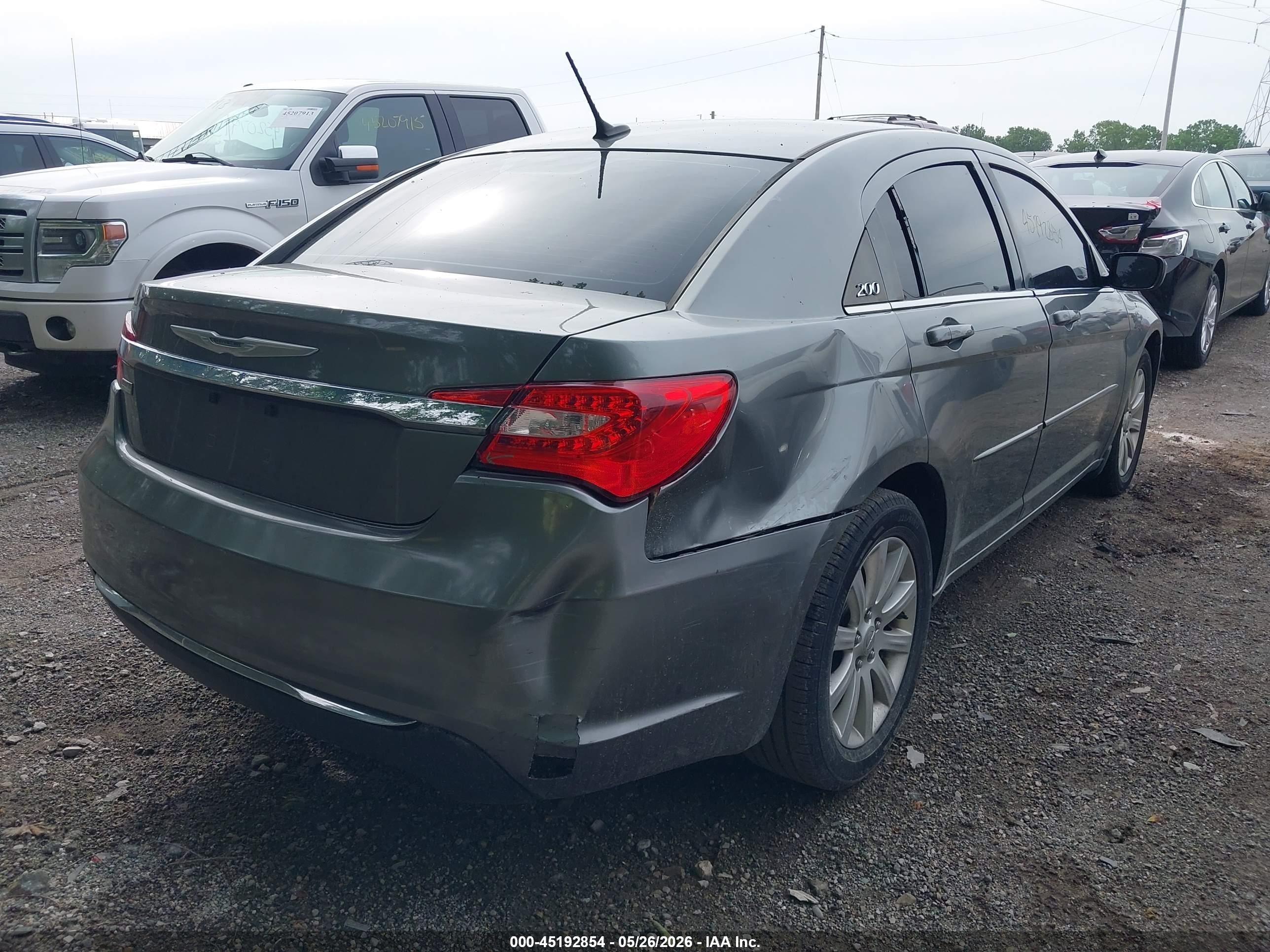 2013 Chrysler 200 Touring Black vin: 1C3CCBBG0DN703833