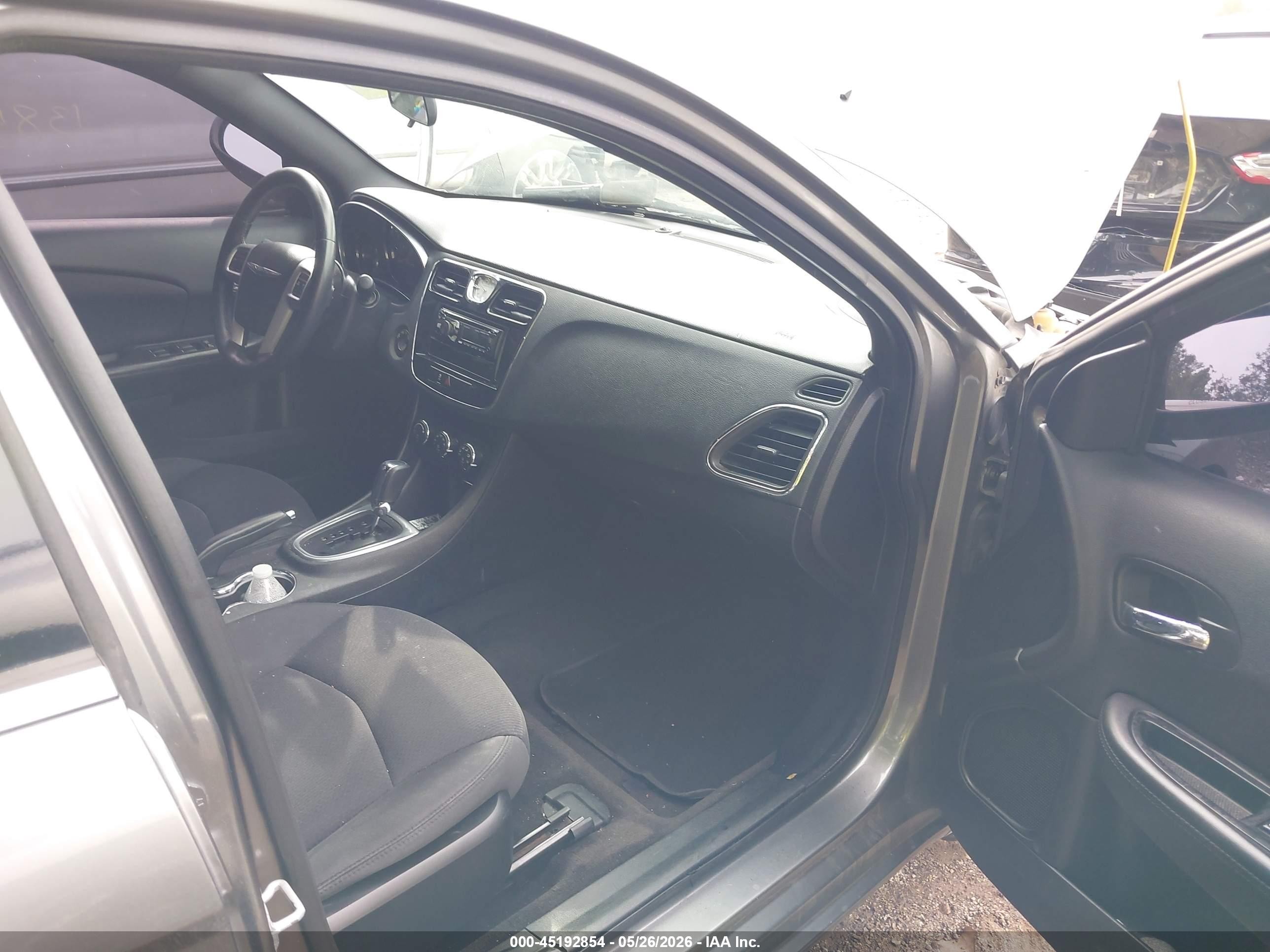 2013 Chrysler 200 Touring Black vin: 1C3CCBBG0DN703833