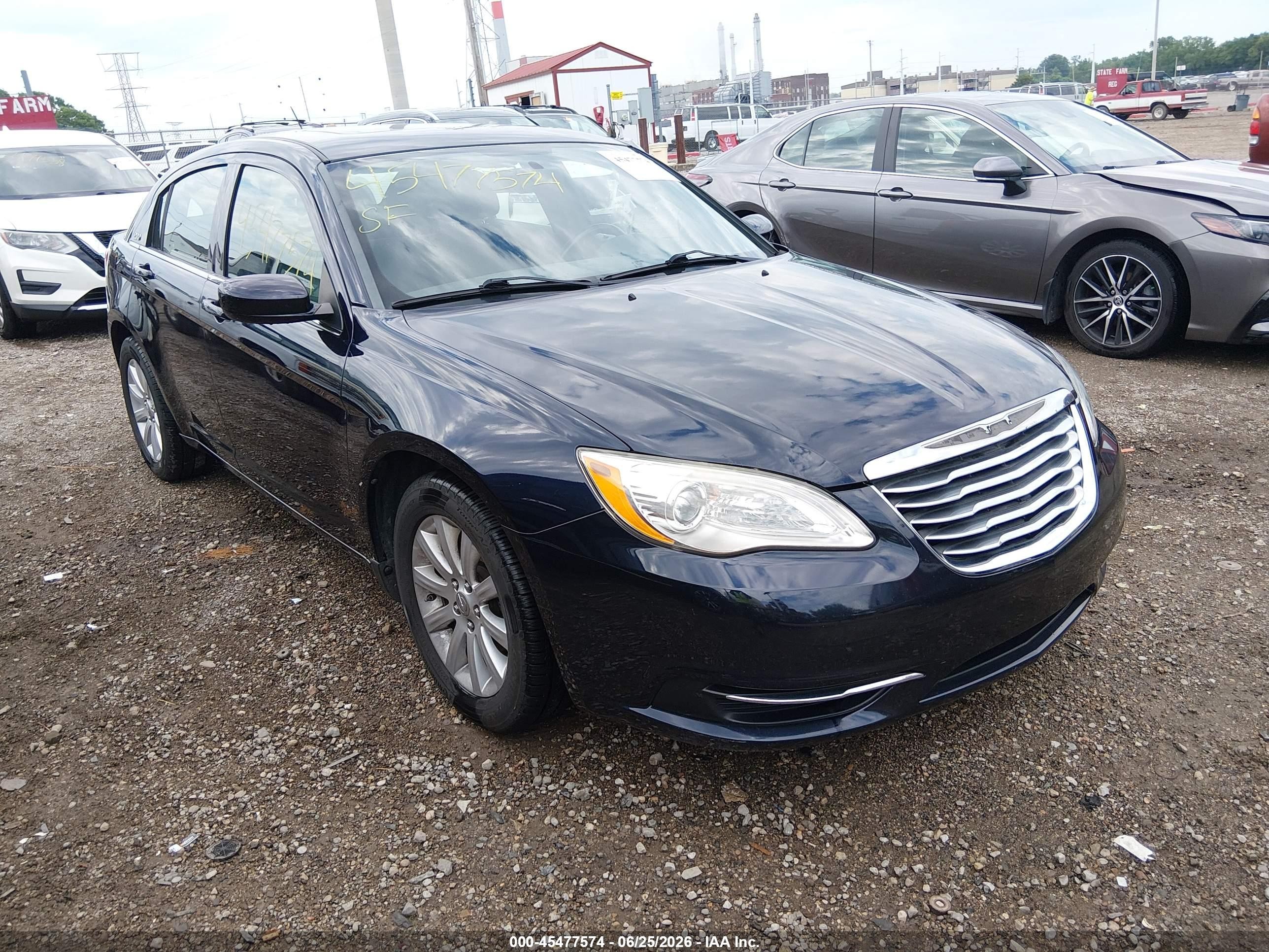 2012 Chrysler 200 Touring Dark Blue vin: 1C3CCBBG2CN188607