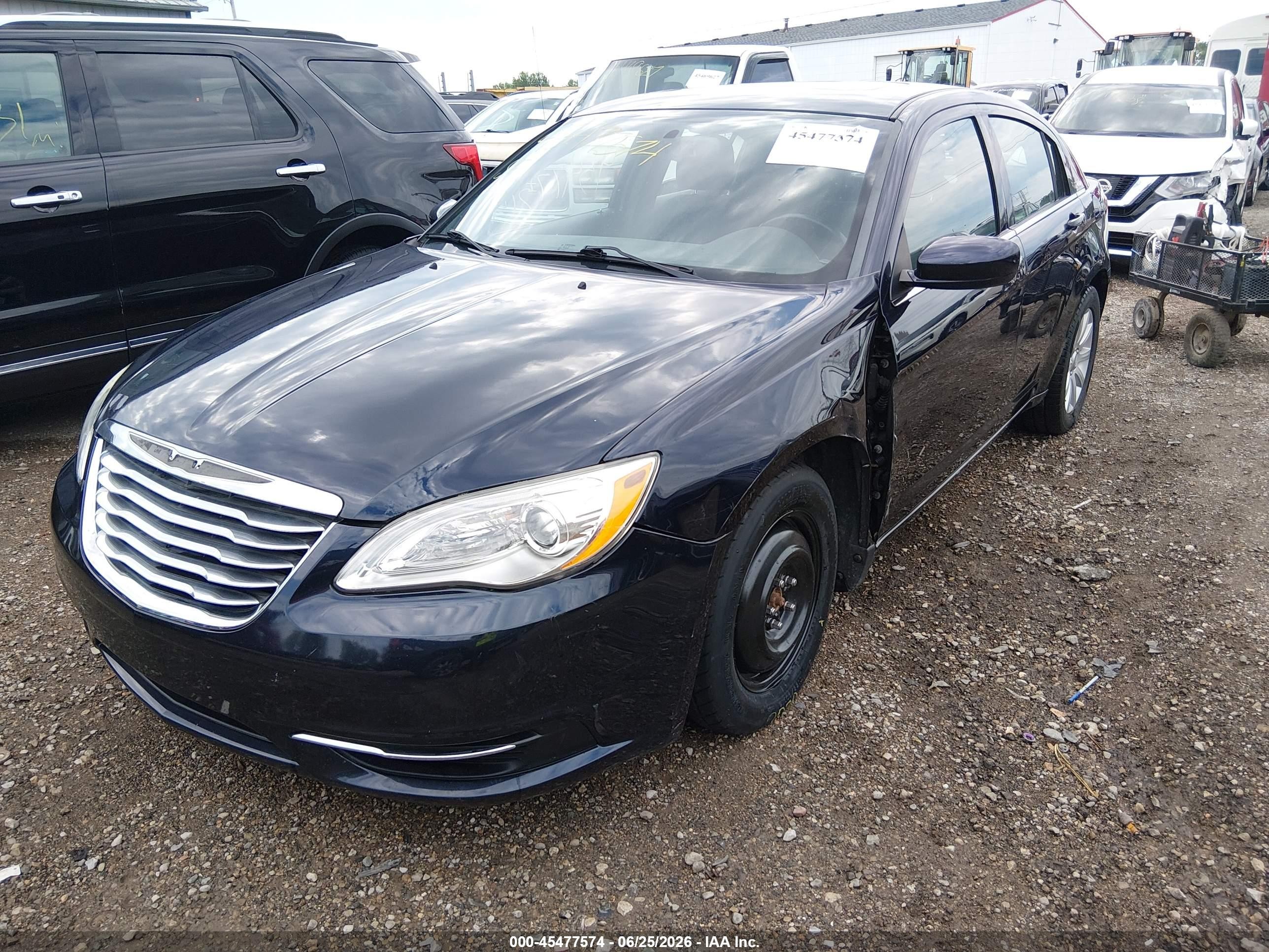 2012 Chrysler 200 Touring Dark Blue vin: 1C3CCBBG2CN188607