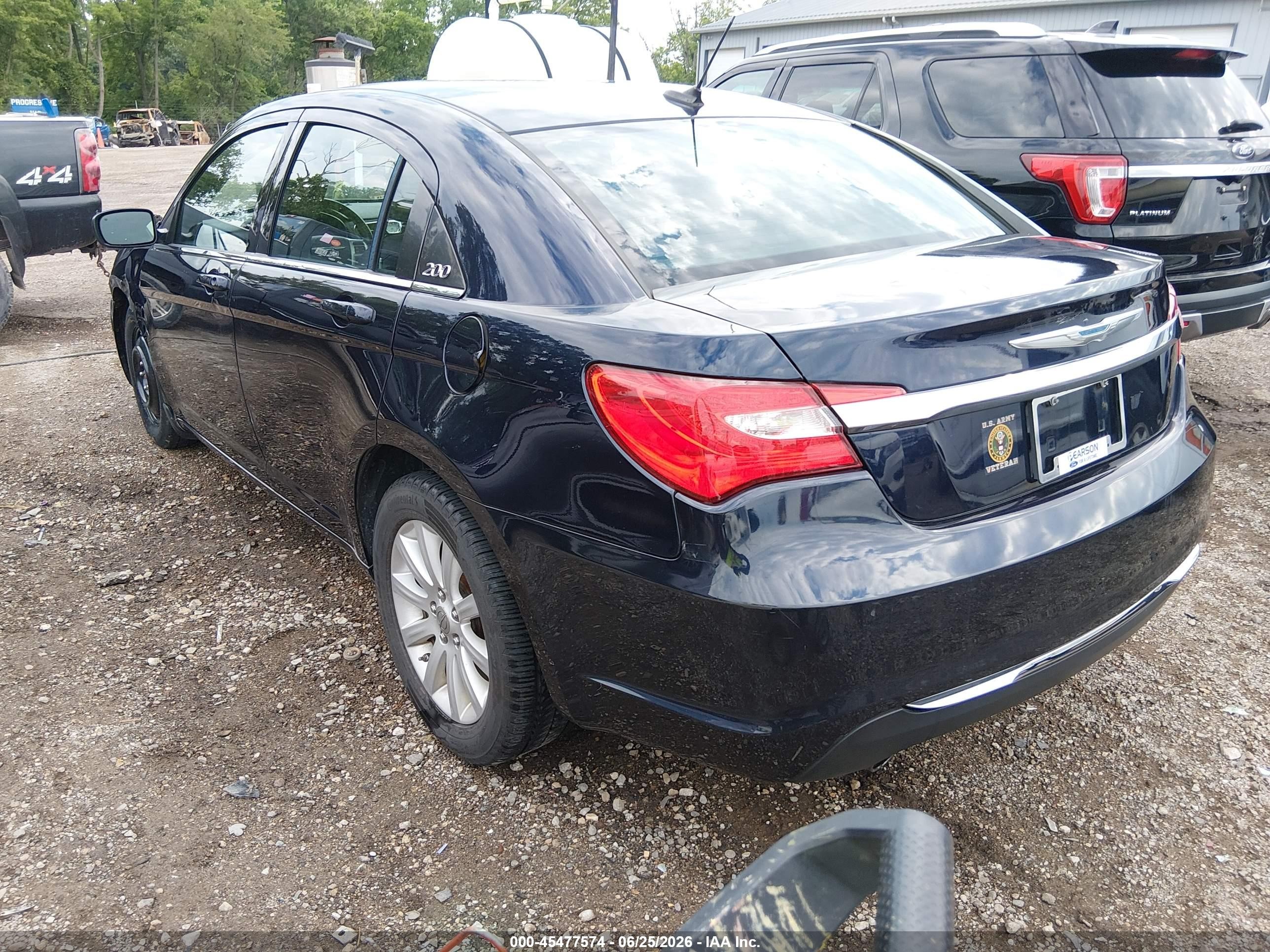 2012 Chrysler 200 Touring Dark Blue vin: 1C3CCBBG2CN188607