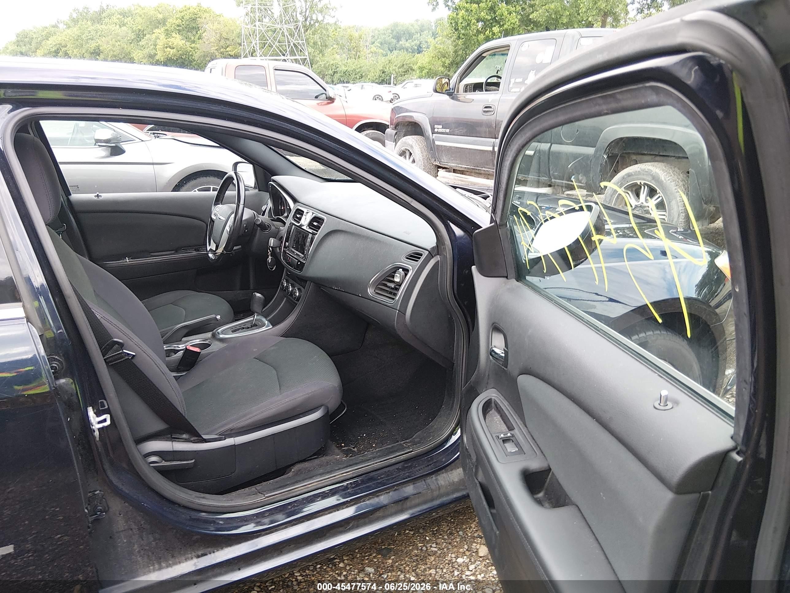 2012 Chrysler 200 Touring Dark Blue vin: 1C3CCBBG2CN188607