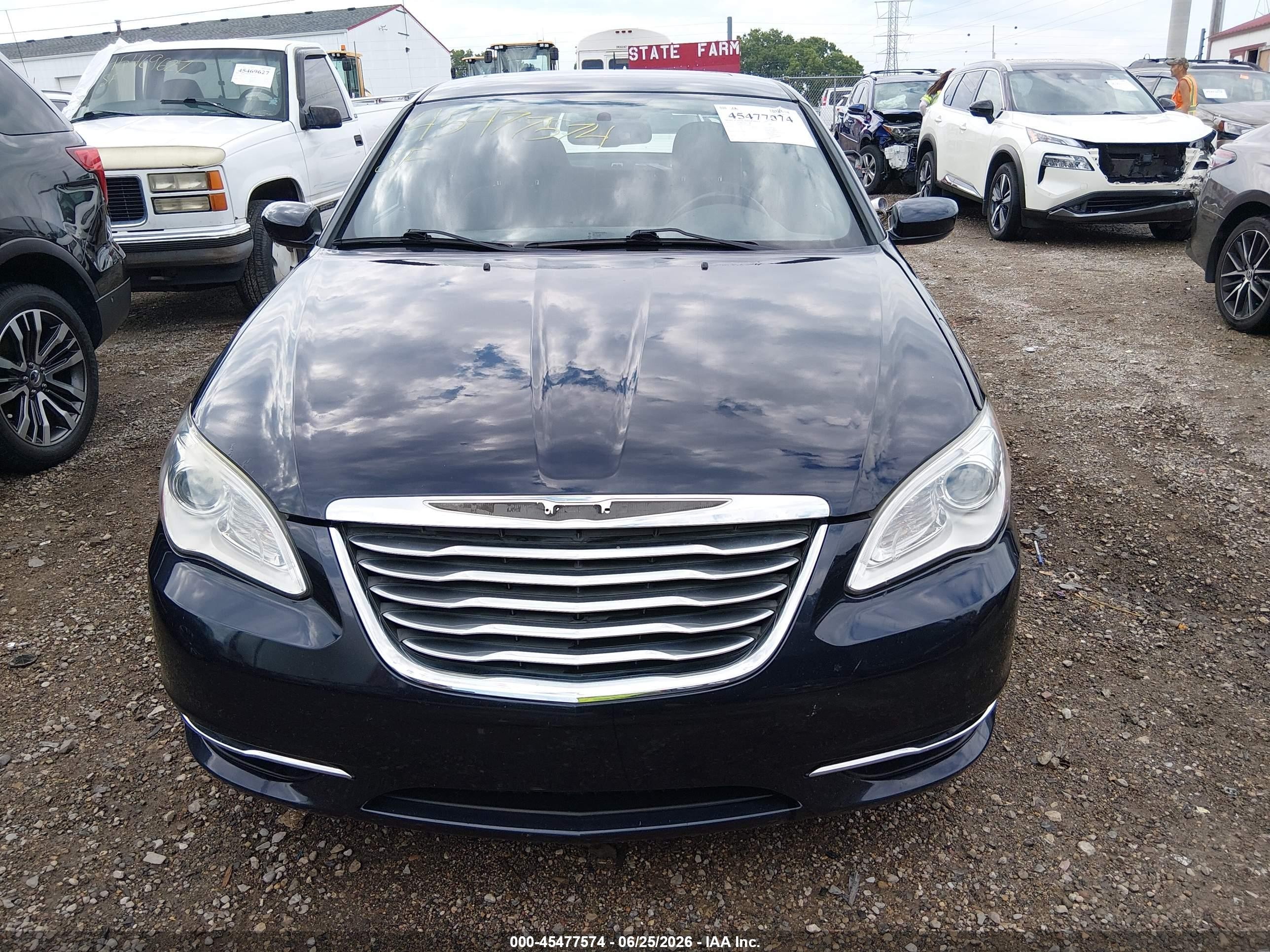 2012 Chrysler 200 Touring Dark Blue vin: 1C3CCBBG2CN188607
