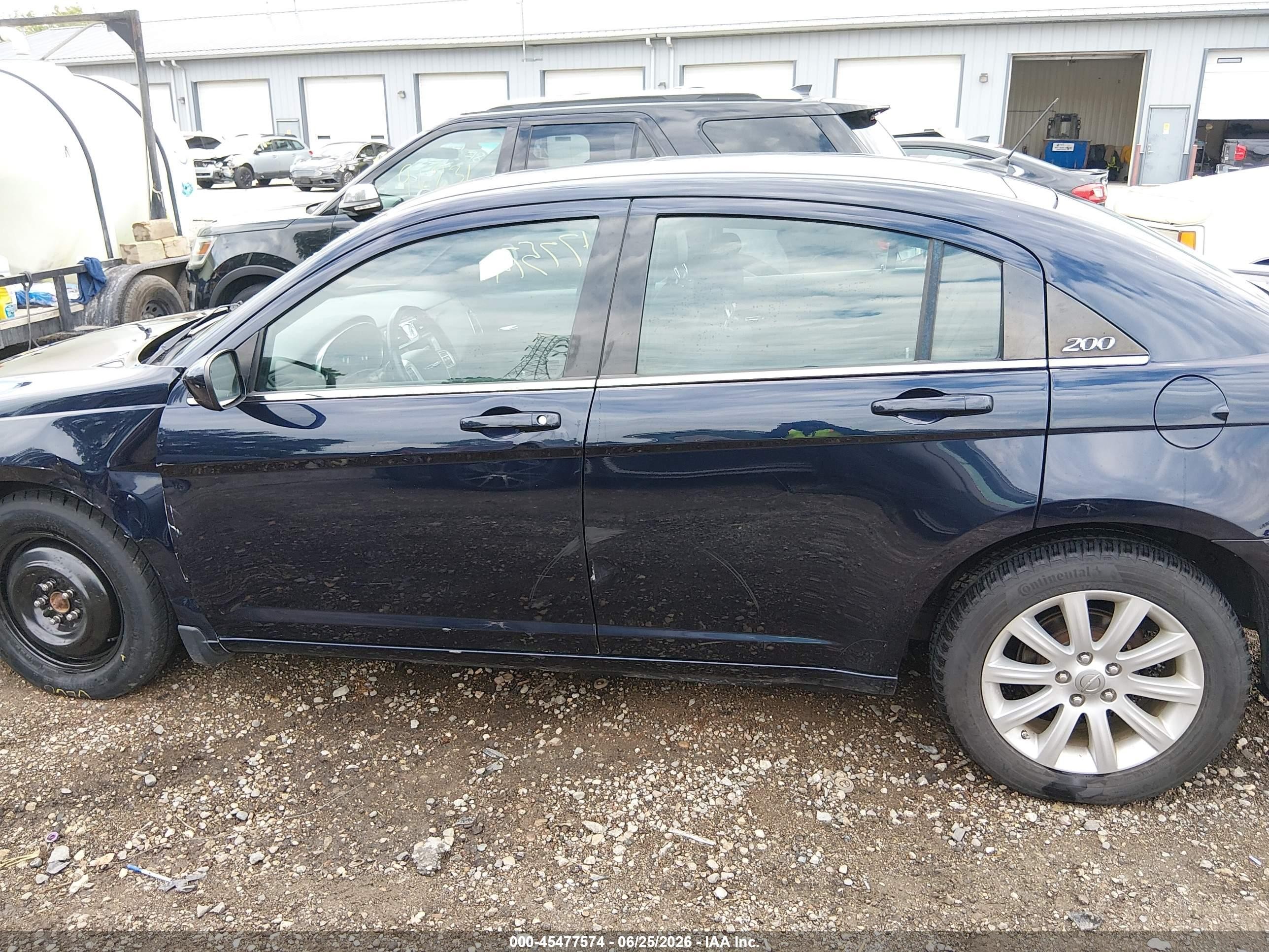 2012 Chrysler 200 Touring Dark Blue vin: 1C3CCBBG2CN188607
