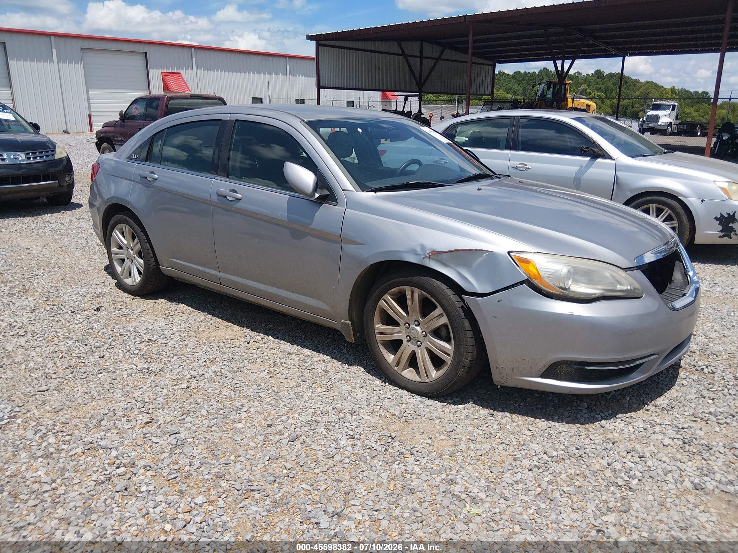 2013 Chrysler 200 Touring Silver vin: 1C3CCBBG2DN531854