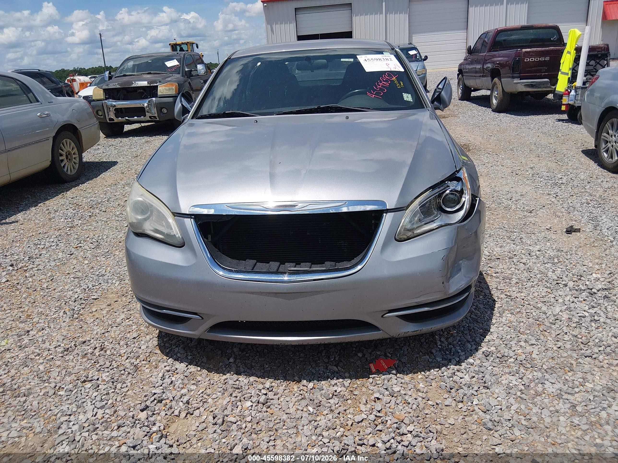 2013 Chrysler 200 Touring Silver vin: 1C3CCBBG2DN531854