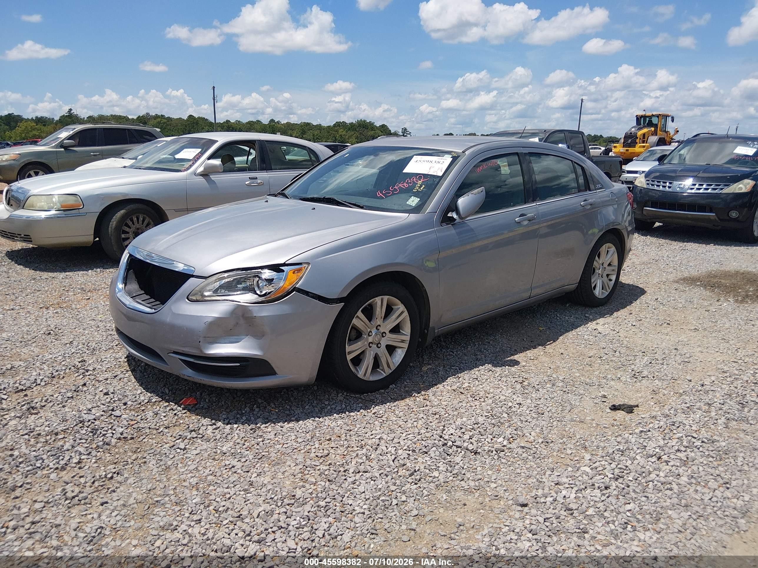 2013 Chrysler 200 Touring Silver vin: 1C3CCBBG2DN531854