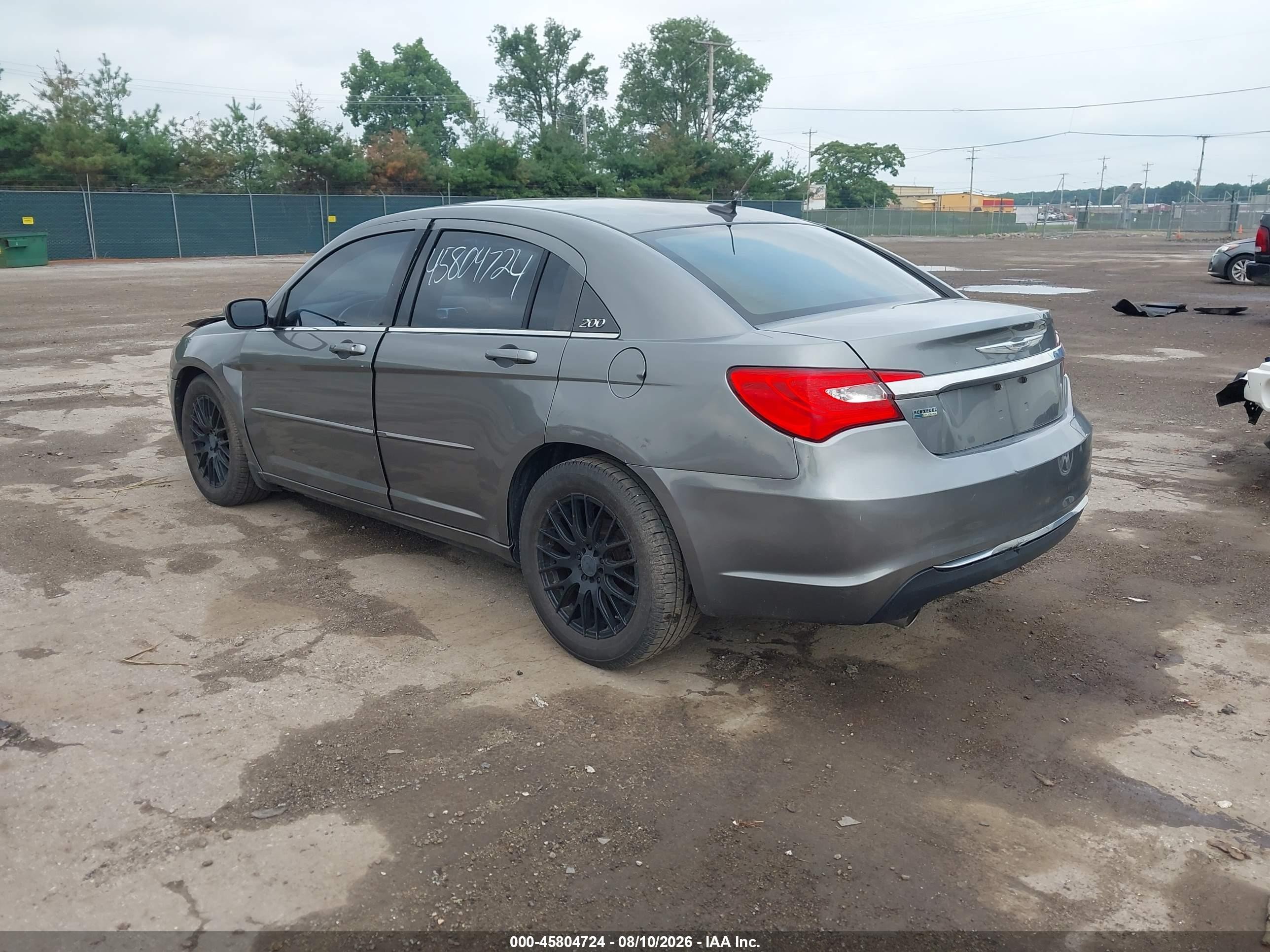 2013 Chrysler 200 Touring Gray vin: 1C3CCBBG2DN703557