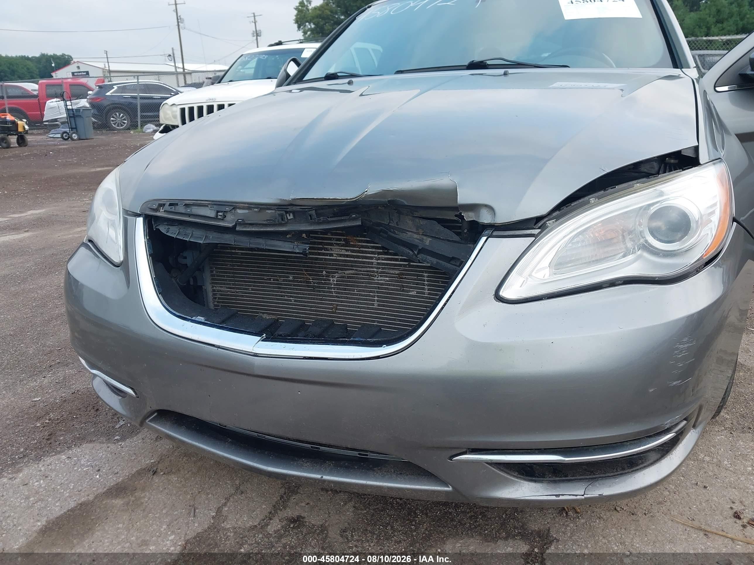 2013 Chrysler 200 Touring Gray vin: 1C3CCBBG2DN703557
