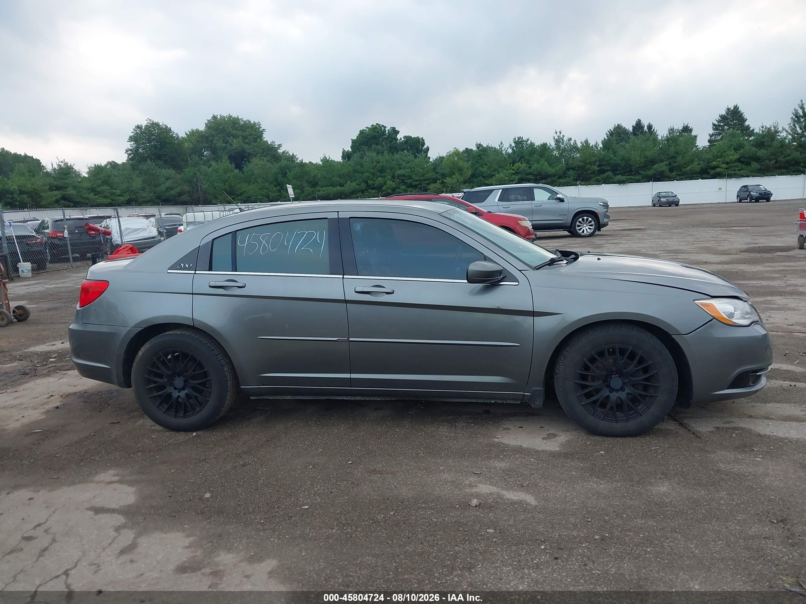 2013 Chrysler 200 Touring Gray vin: 1C3CCBBG2DN703557