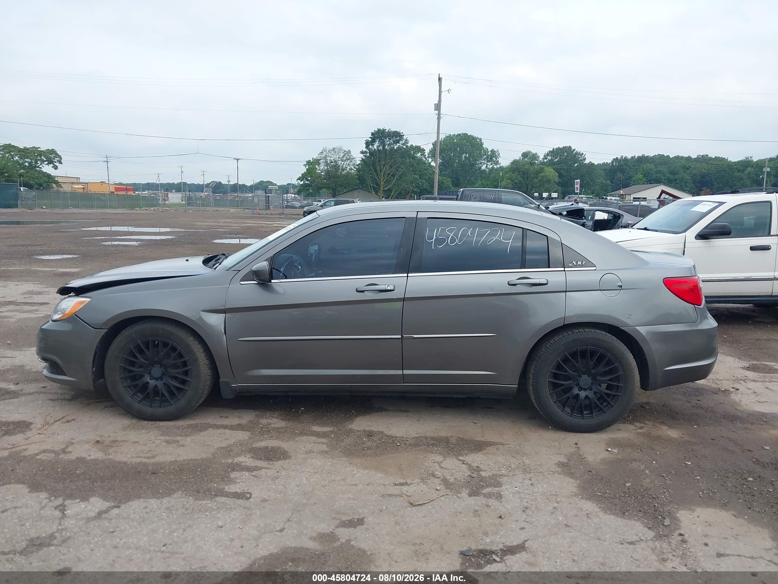 2013 Chrysler 200 Touring Gray vin: 1C3CCBBG2DN703557