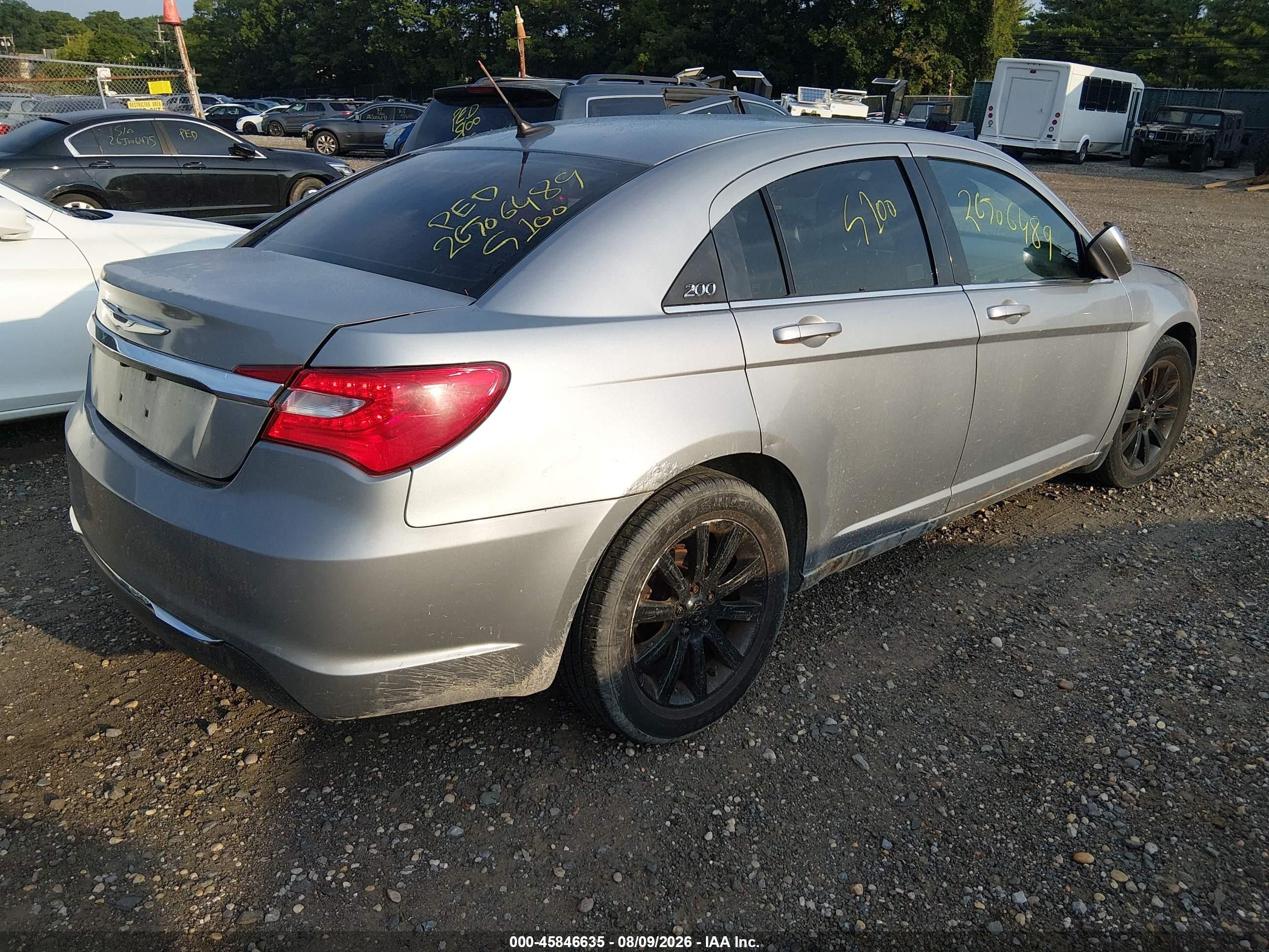 2014 Chrysler 200 Touring Серый vin: 1C3CCBBG2EN114915