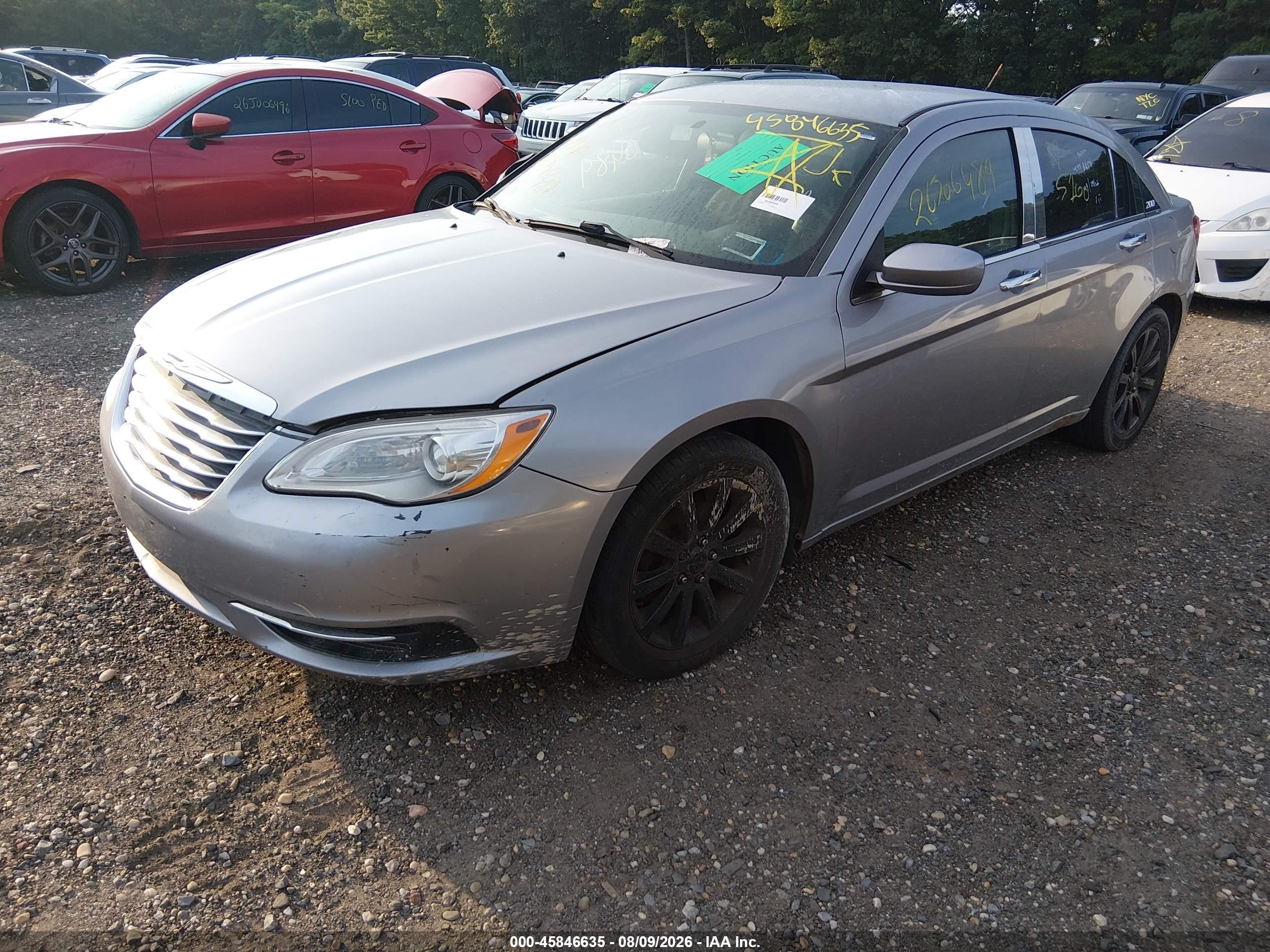 2014 Chrysler 200 Touring Серый vin: 1C3CCBBG2EN114915
