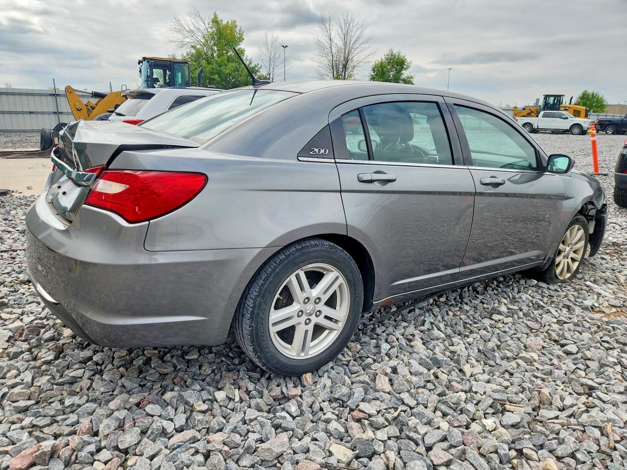 2012 Chrysler 200 Touring Gray vin: 1C3CCBBG3CN303490