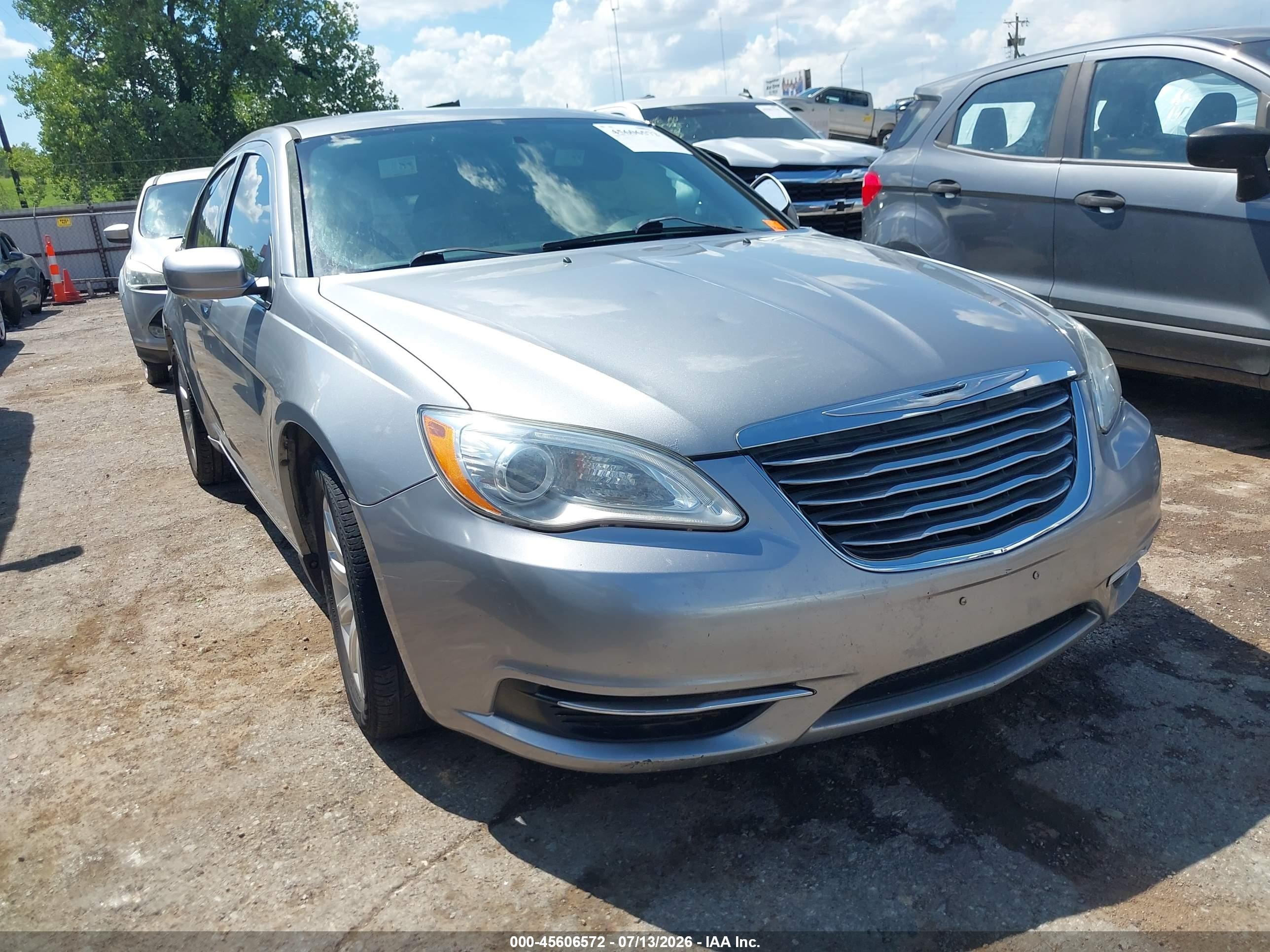 2014 Chrysler 200 Touring Silver vin: 1C3CCBBG3EN105897