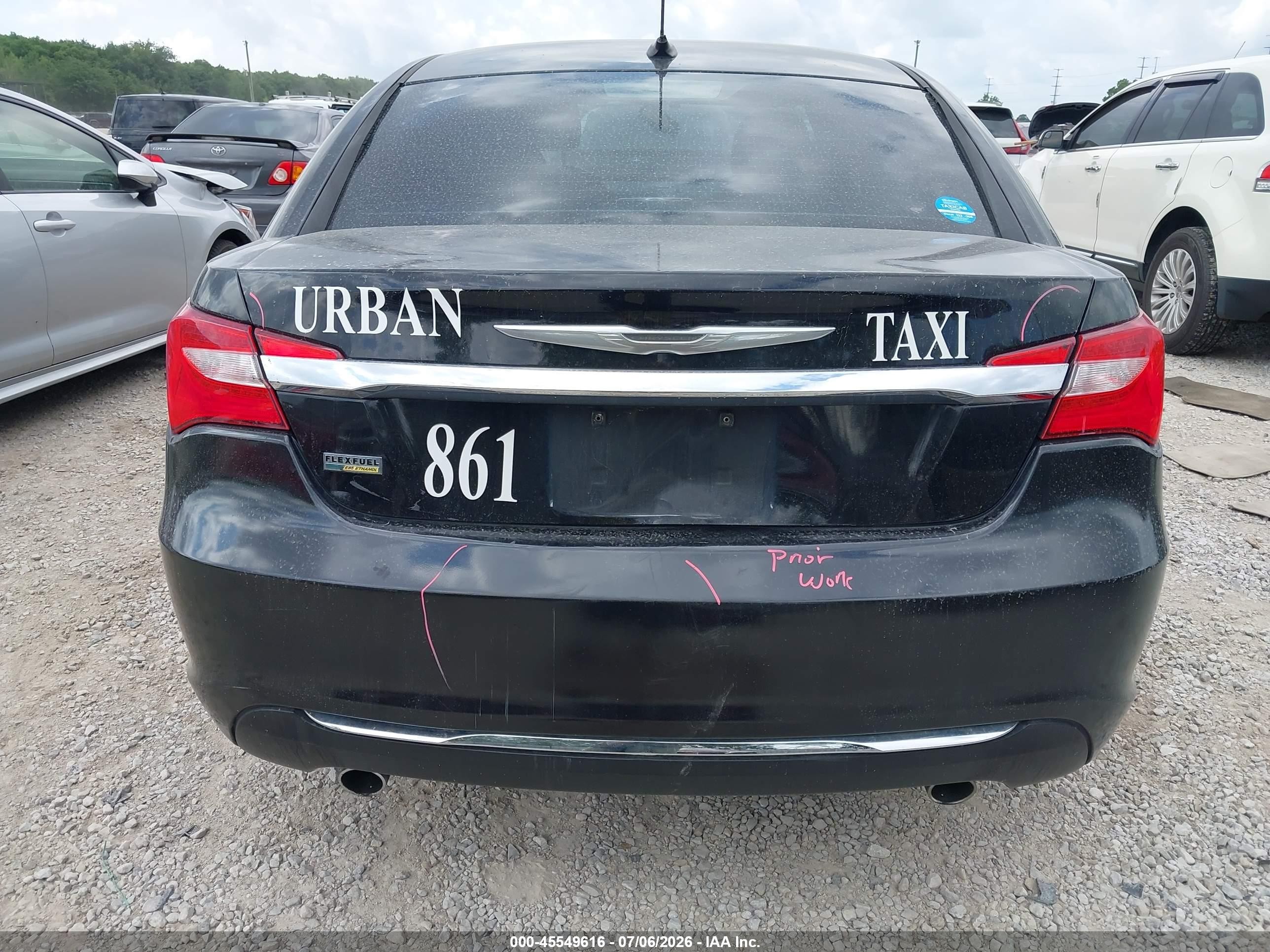 2014 Chrysler 200 Touring Black vin: 1C3CCBBG3EN106158