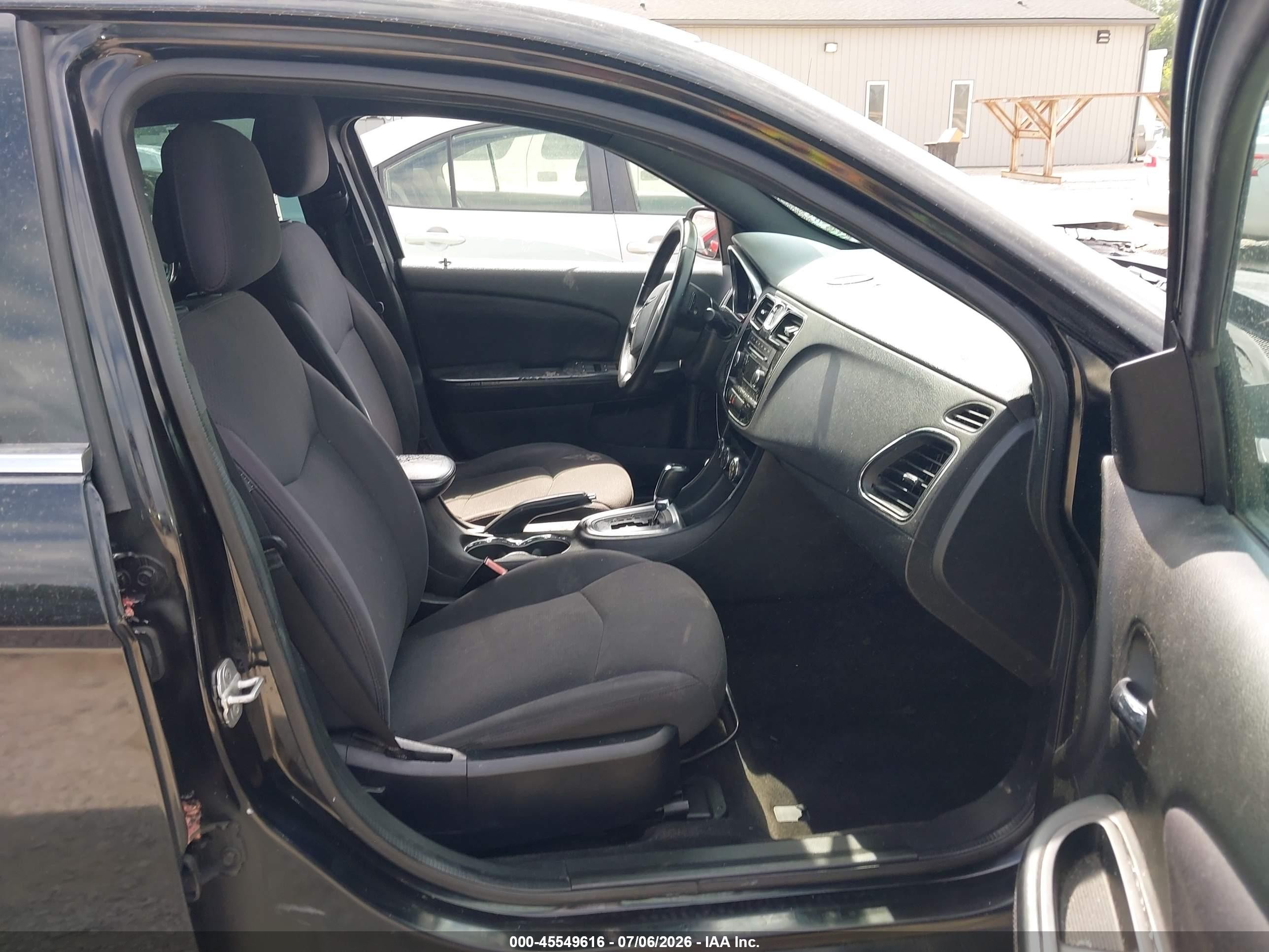 2014 Chrysler 200 Touring Black vin: 1C3CCBBG3EN106158
