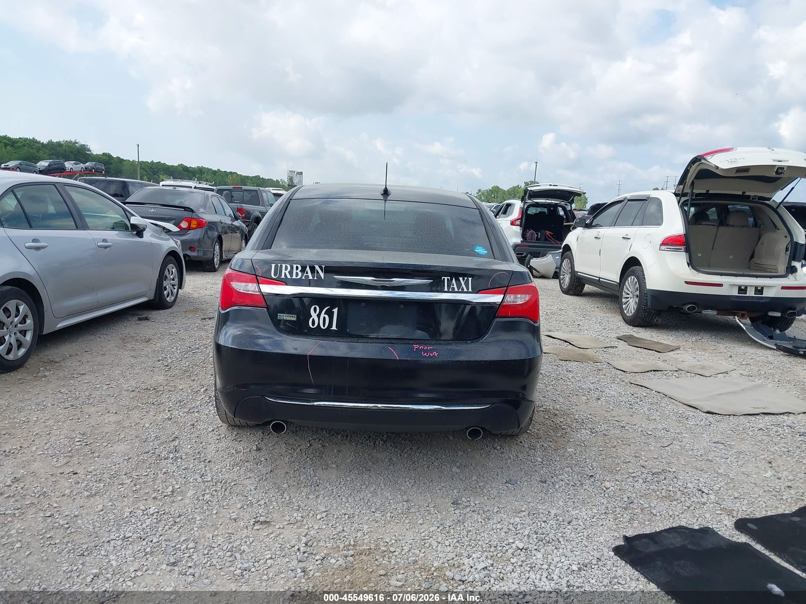 2014 Chrysler 200 Touring Black vin: 1C3CCBBG3EN106158