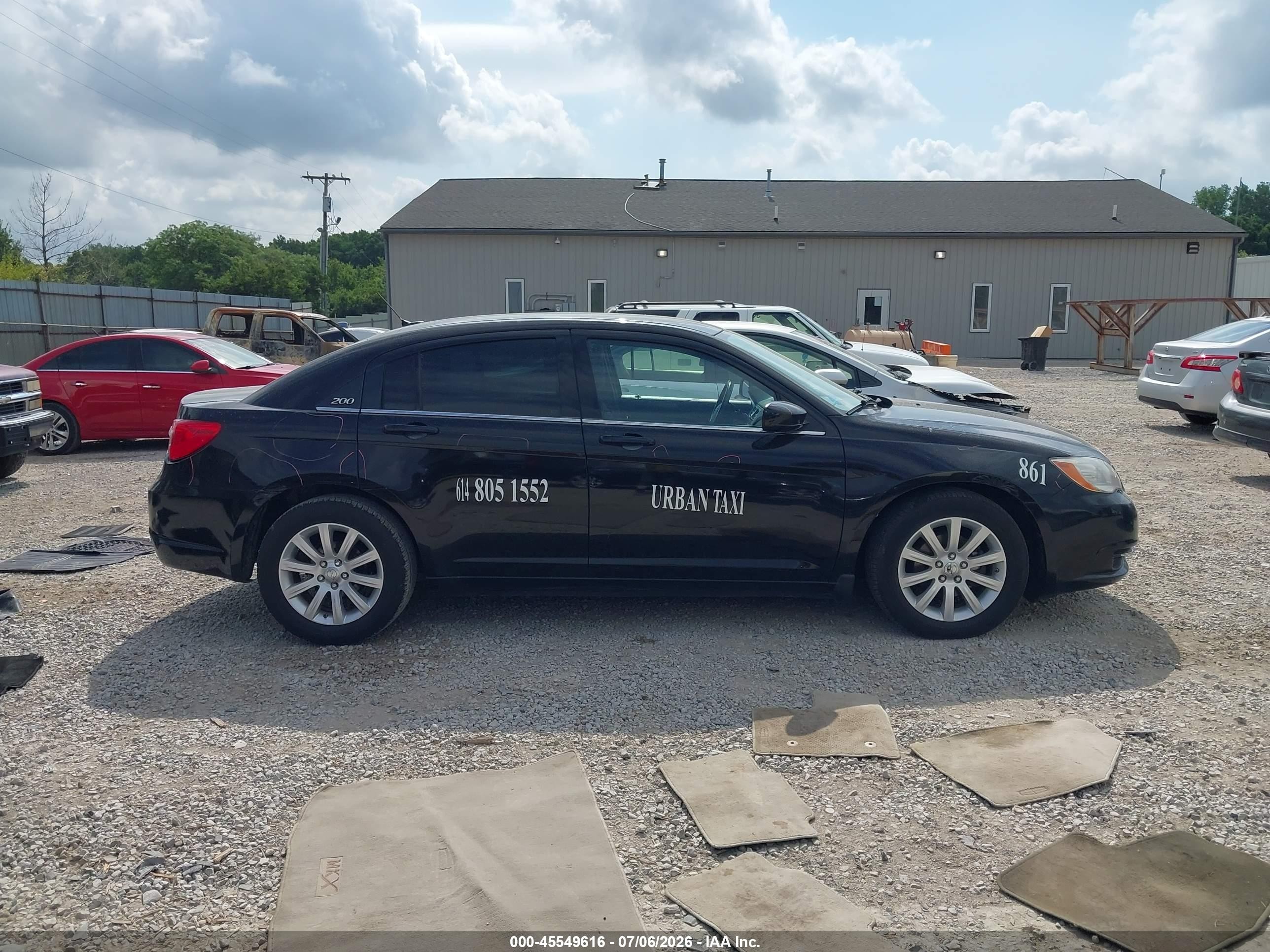 2014 Chrysler 200 Touring Black vin: 1C3CCBBG3EN106158