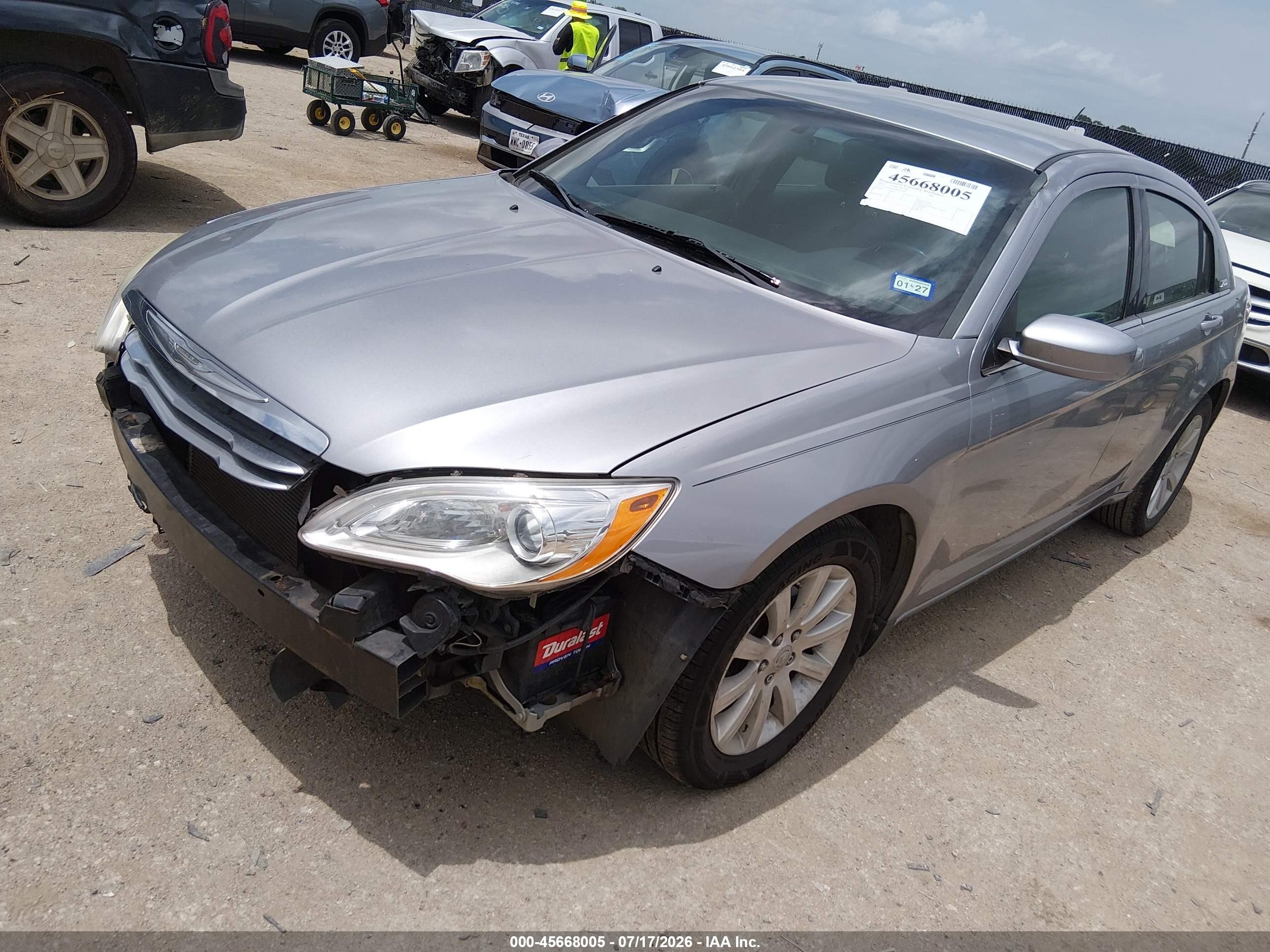 2013 Chrysler 200 Touring Gray vin: 1C3CCBBG5DN556389