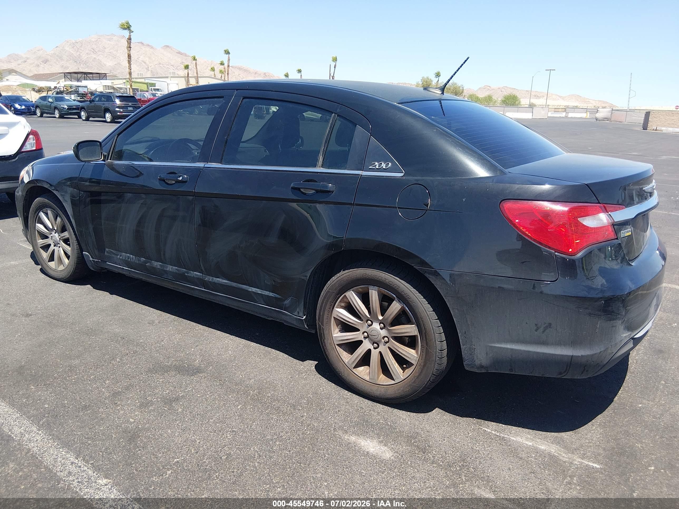 2014 Chrysler 200 Touring Черный vin: 1C3CCBBG5EN113953