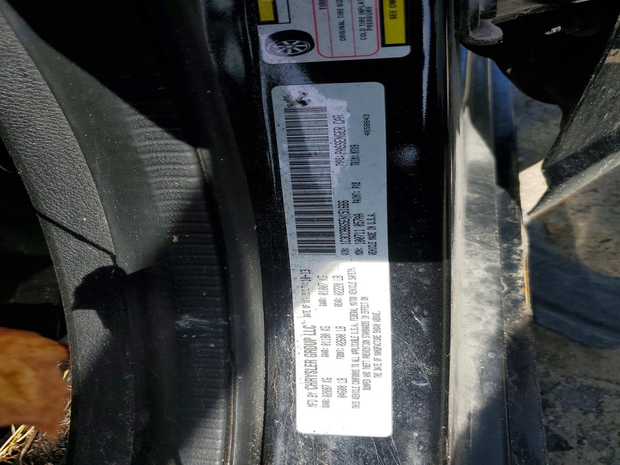 2014 Chrysler 200 Touring Black vin: 1C3CCBBG5EN151666