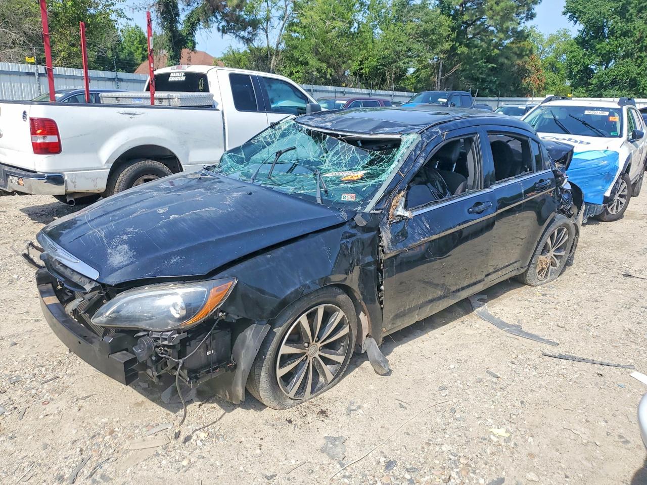 2014 Chrysler 200 Touring Black vin: 1C3CCBBG5EN151666
