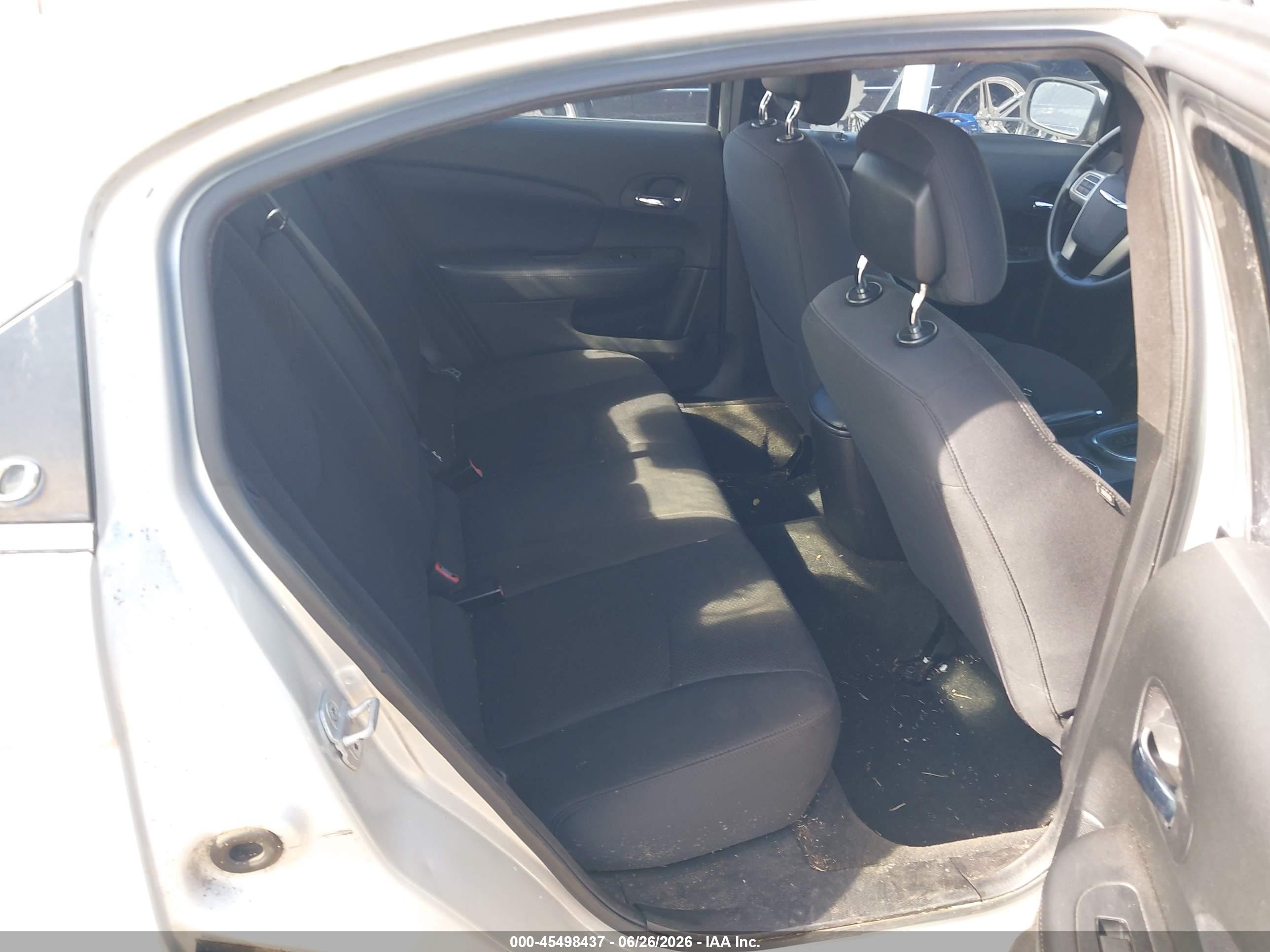 2012 Chrysler 200 Touring Silver vin: 1C3CCBBG6CN297734