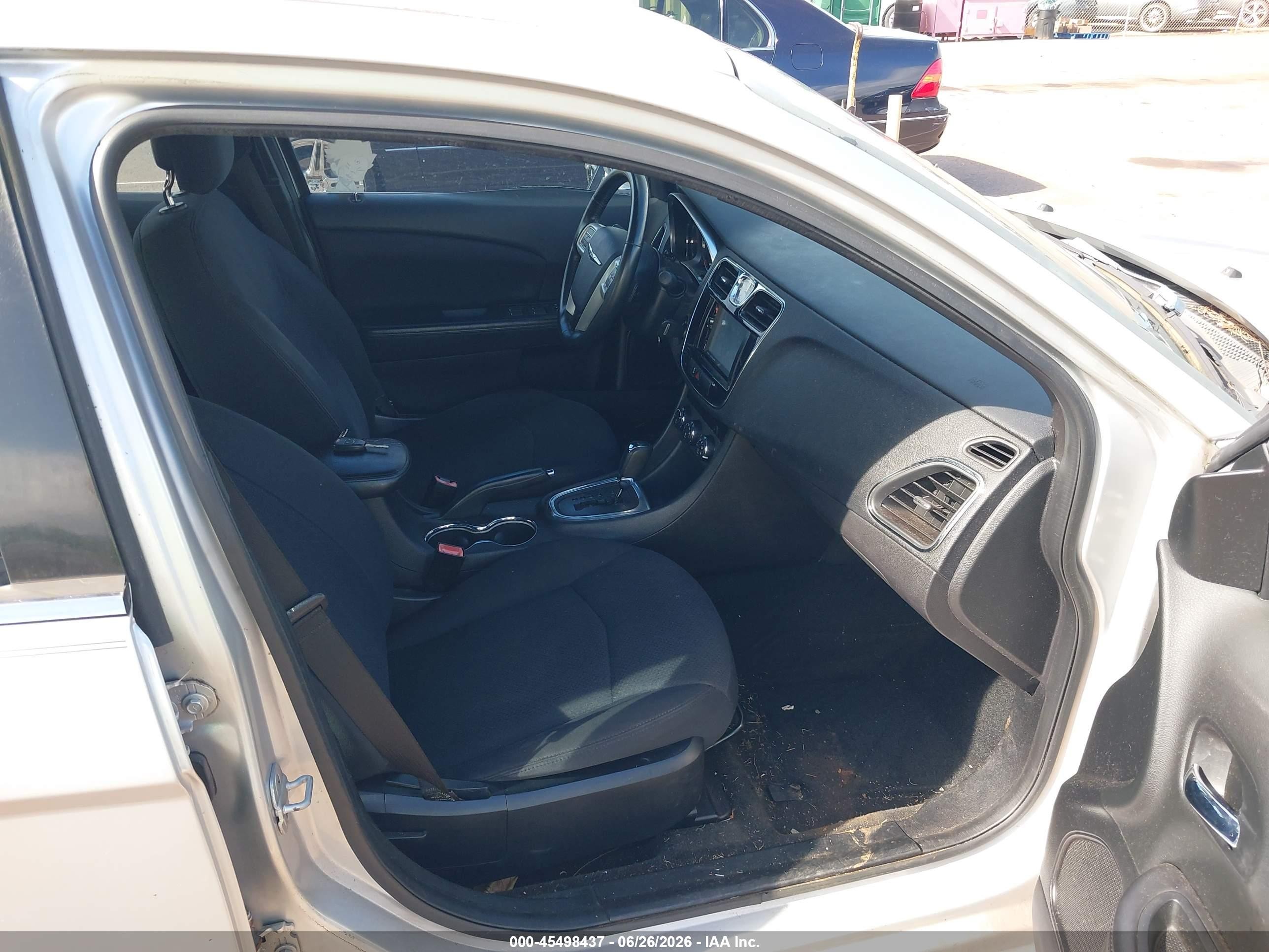 2012 Chrysler 200 Touring Silver vin: 1C3CCBBG6CN297734