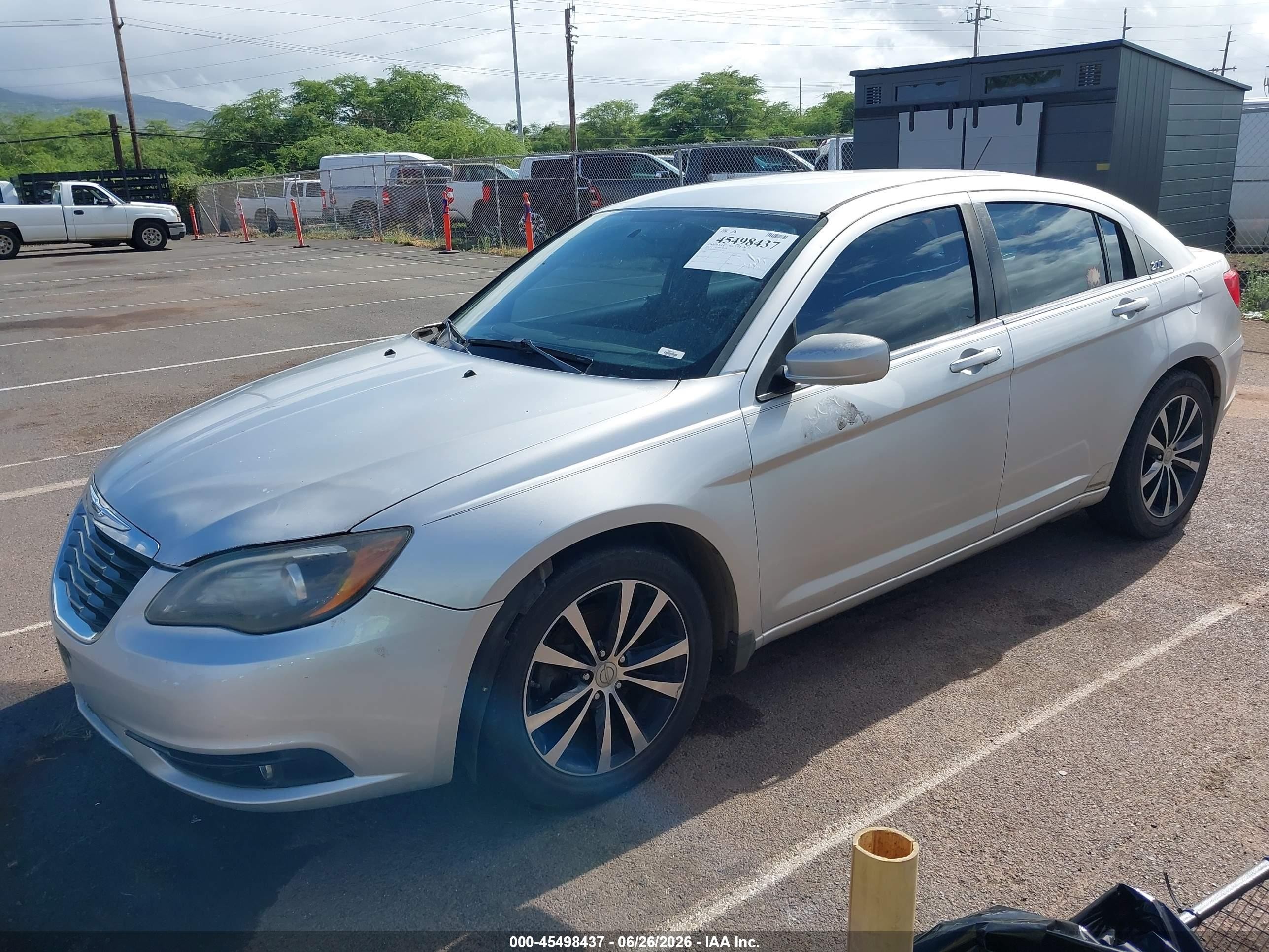 2012 Chrysler 200 Touring Silver vin: 1C3CCBBG6CN297734