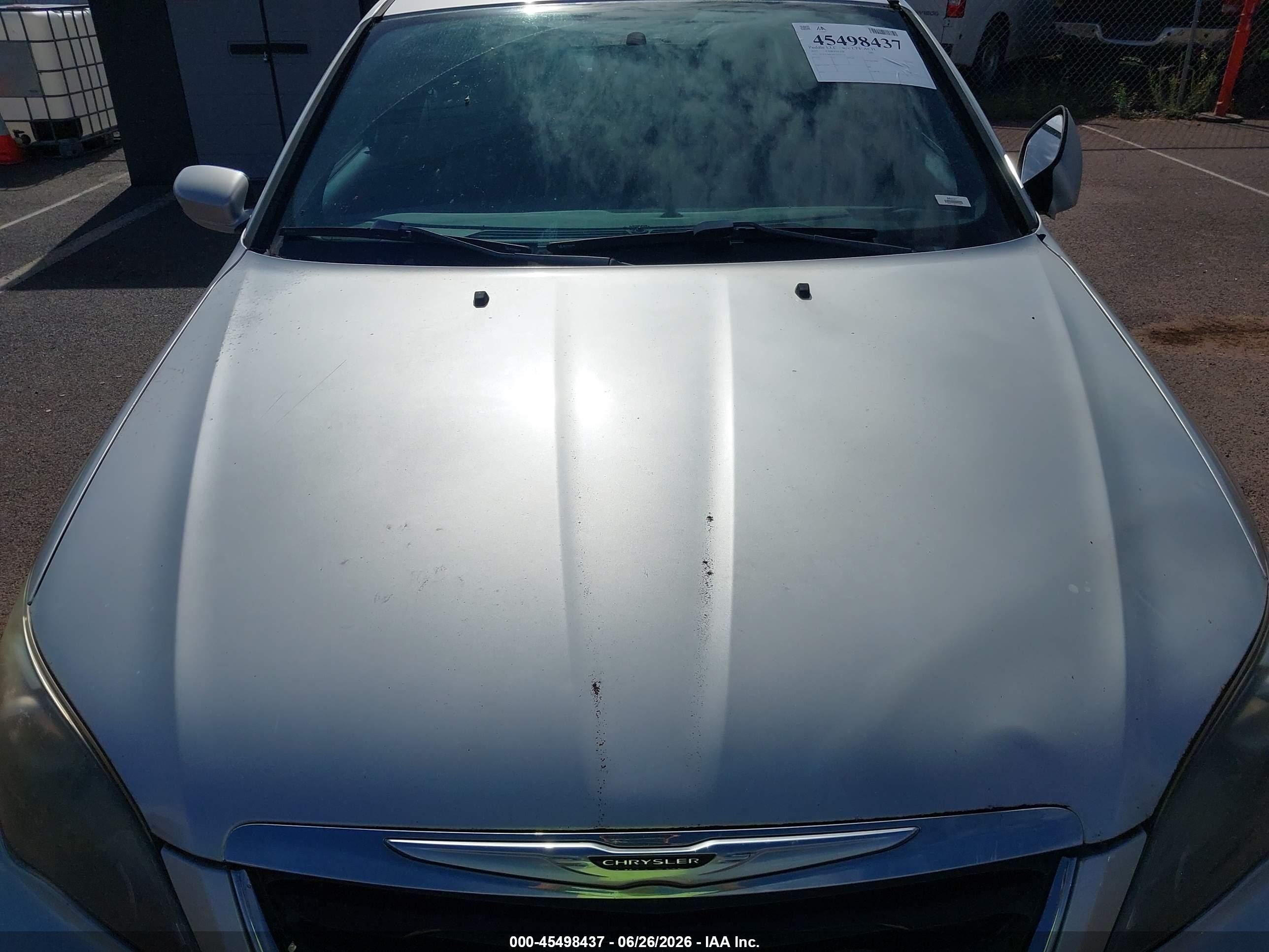 2012 Chrysler 200 Touring Silver vin: 1C3CCBBG6CN297734