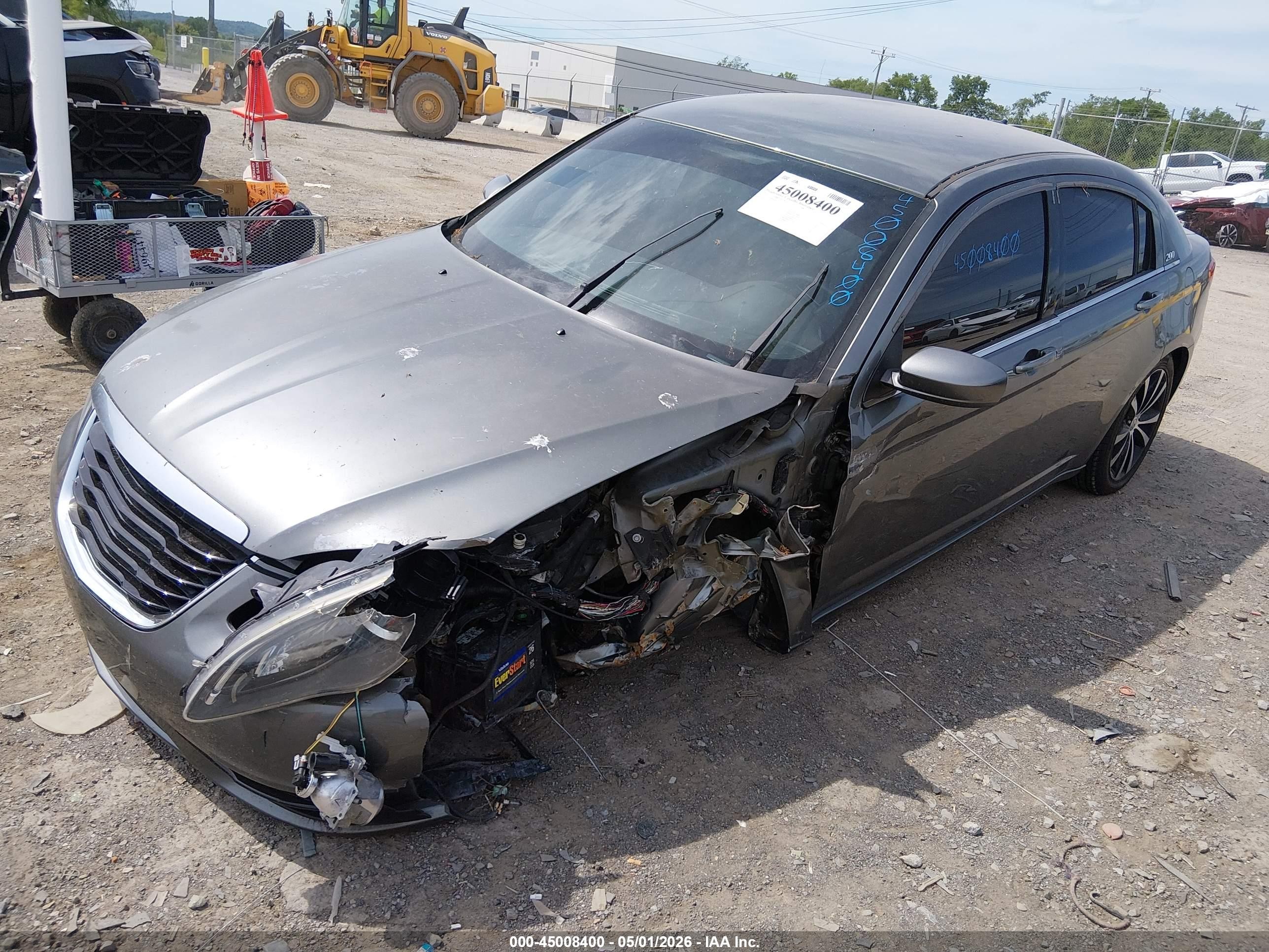 2013 Chrysler 200 Touring Gray vin: 1C3CCBBG6DN737453