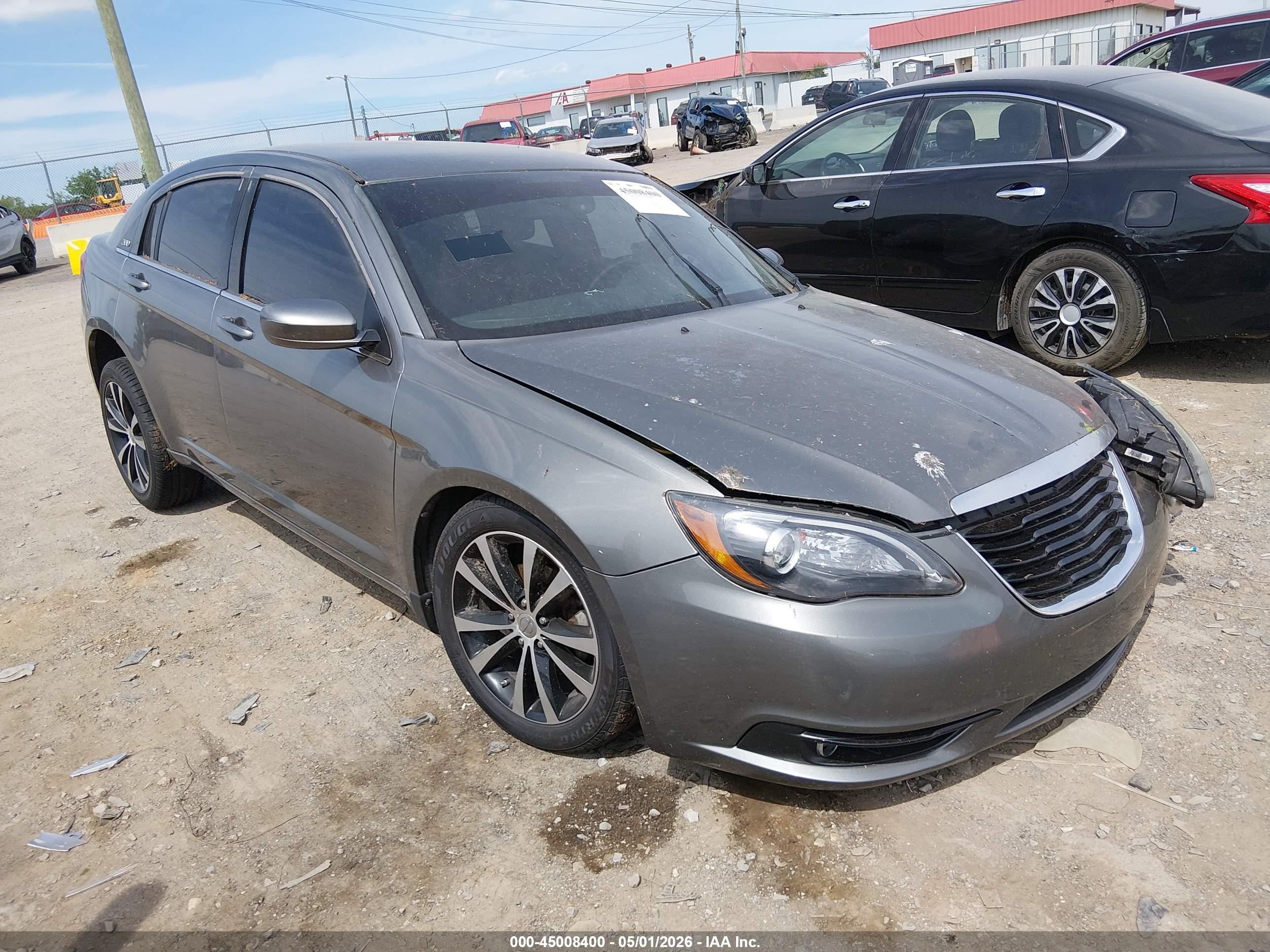 2013 Chrysler 200 Touring Gray vin: 1C3CCBBG6DN737453