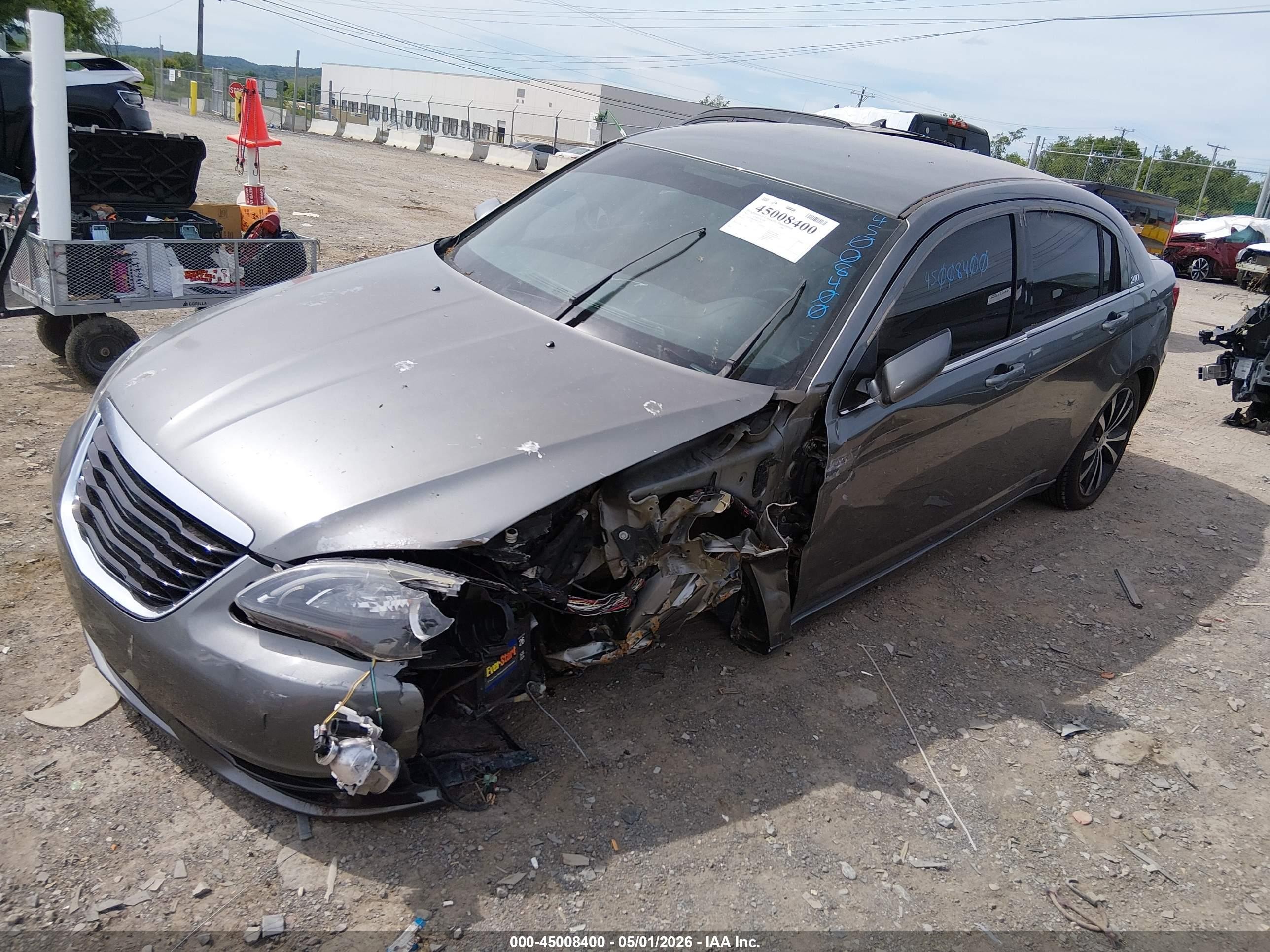 2013 Chrysler 200 Touring Gray vin: 1C3CCBBG6DN737453
