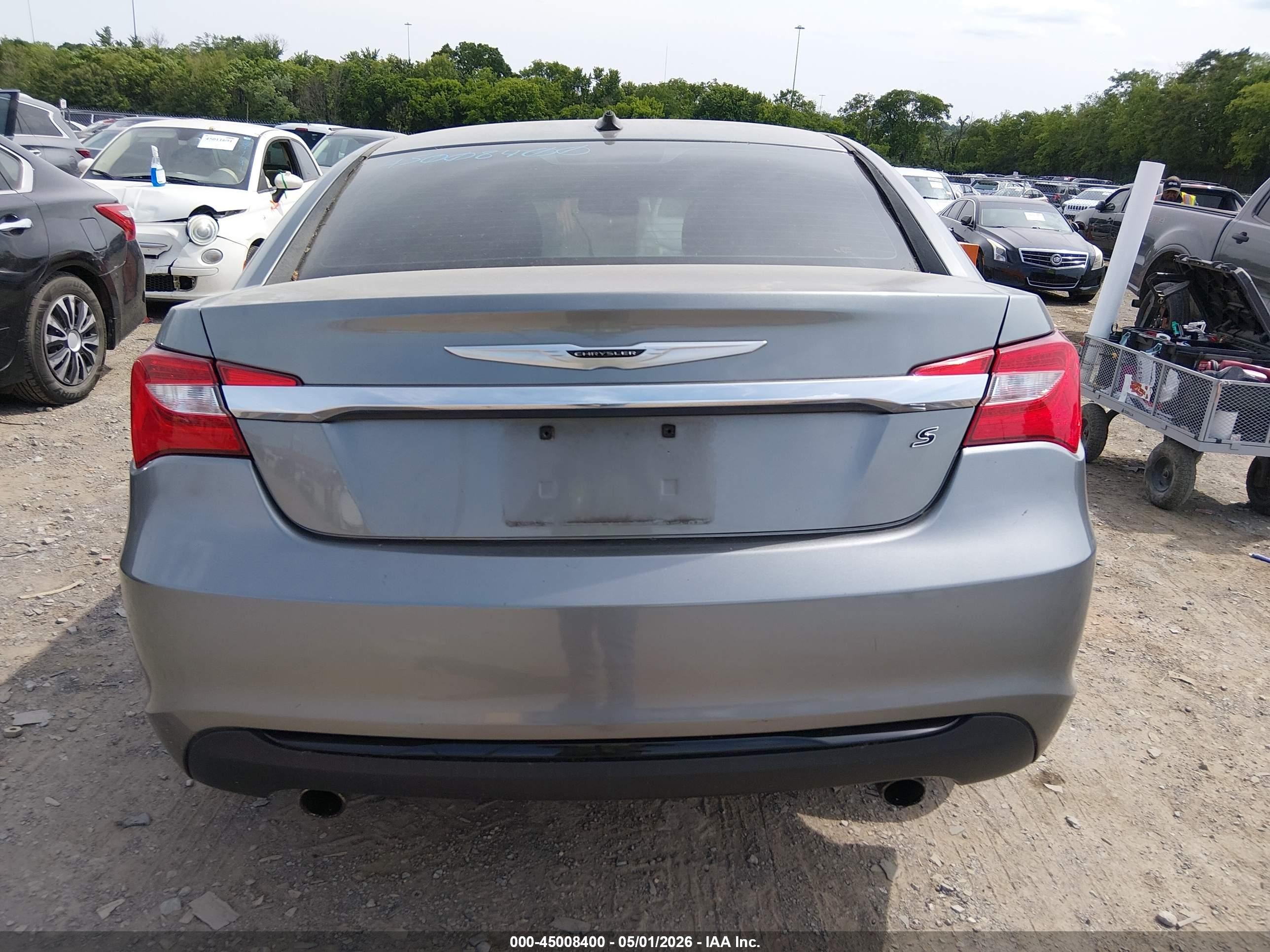 2013 Chrysler 200 Touring Gray vin: 1C3CCBBG6DN737453