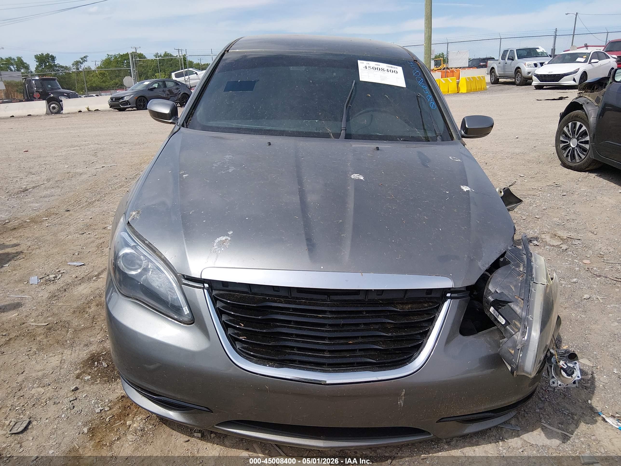 2013 Chrysler 200 Touring Gray vin: 1C3CCBBG6DN737453