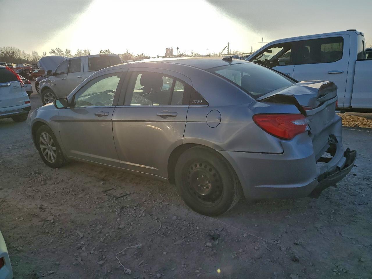 2013 Chrysler 200 Touring Silver vin: 1C3CCBBG7DN527489